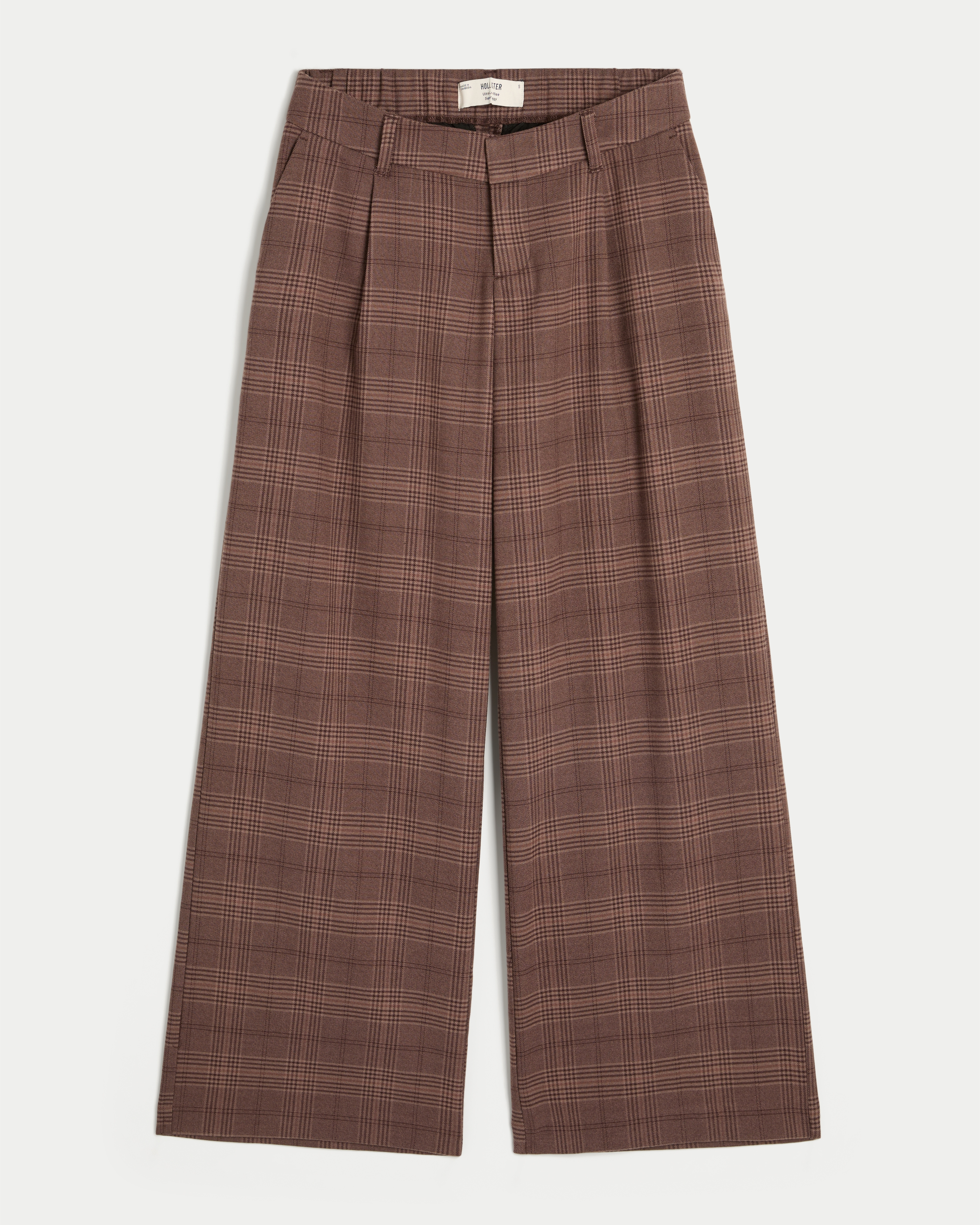 Hollister Livvy Ultra Low-Rise Pleated Super Baggy Pants
