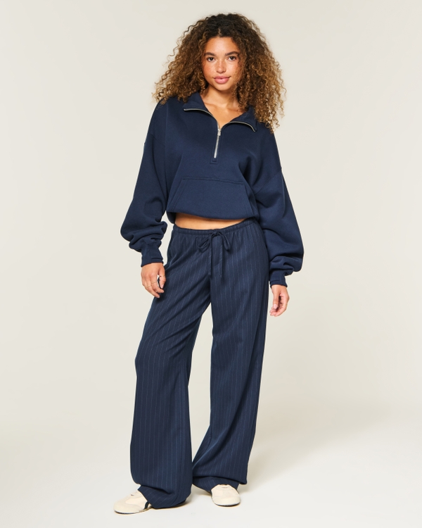 Hollister Livvy Pull-On Pants, Navy Stripe view 1