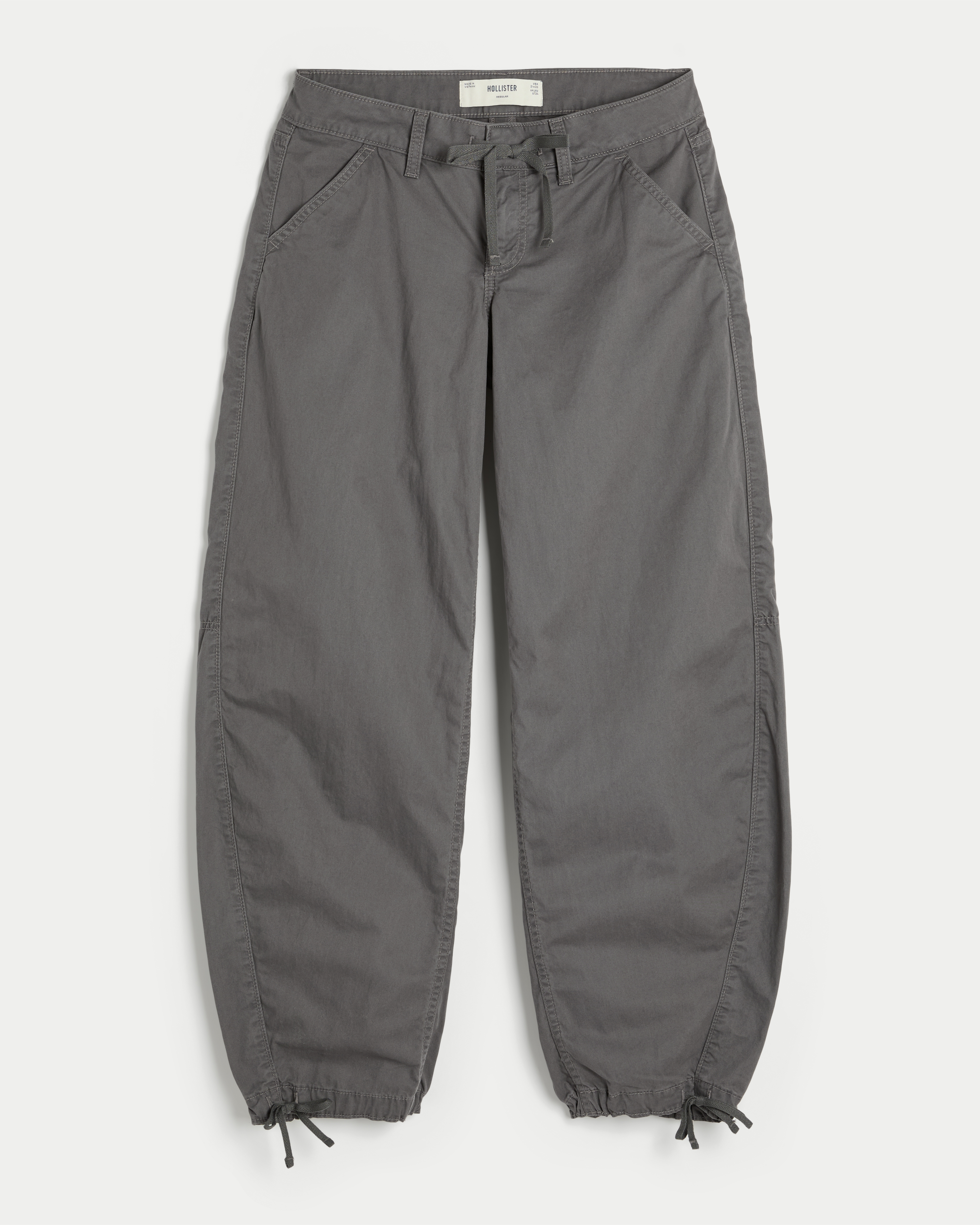 Ultra Low-Rise Cinched Baggy Pants