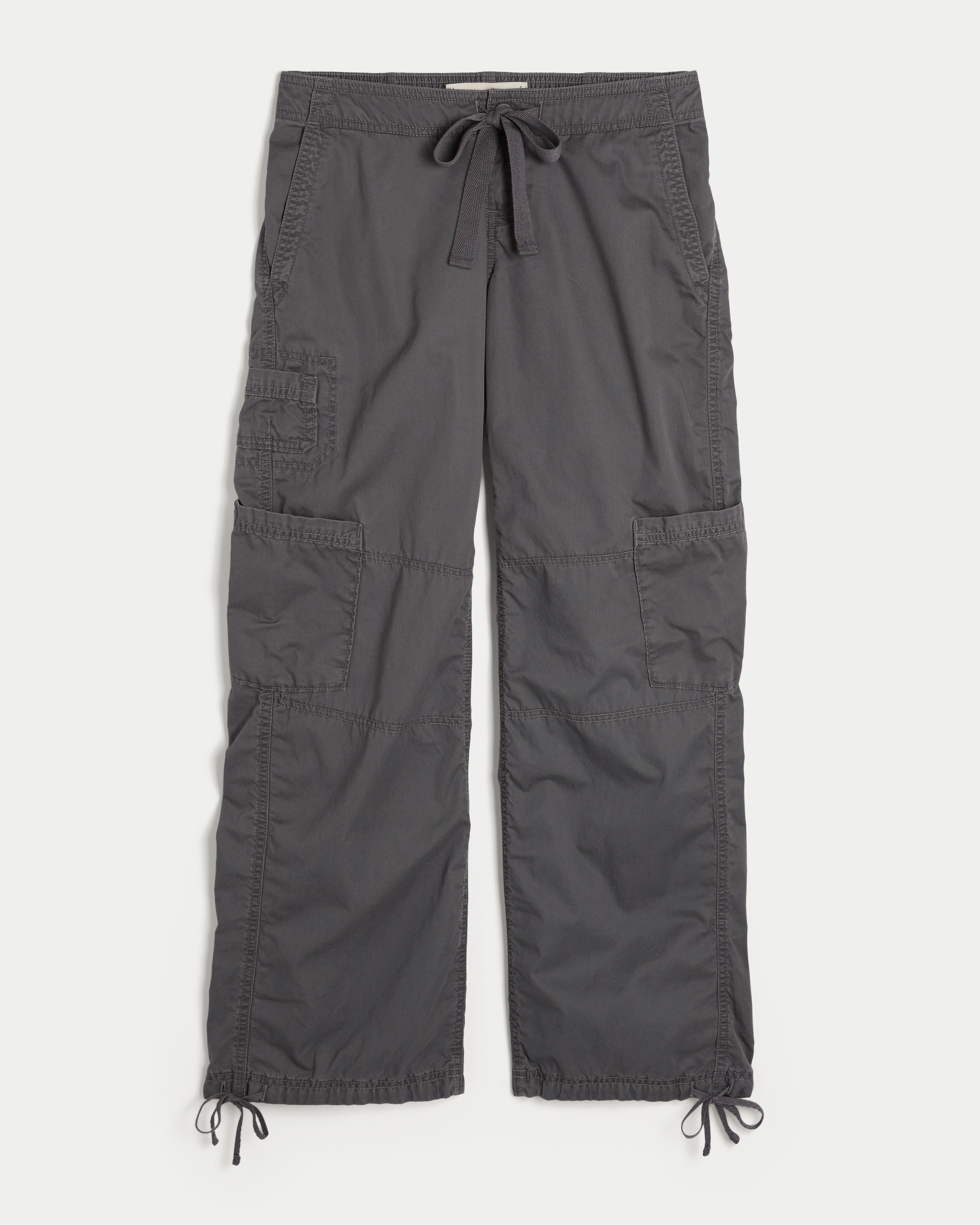 Ultra Low-Rise Baggy Tie Waist Utility Pants