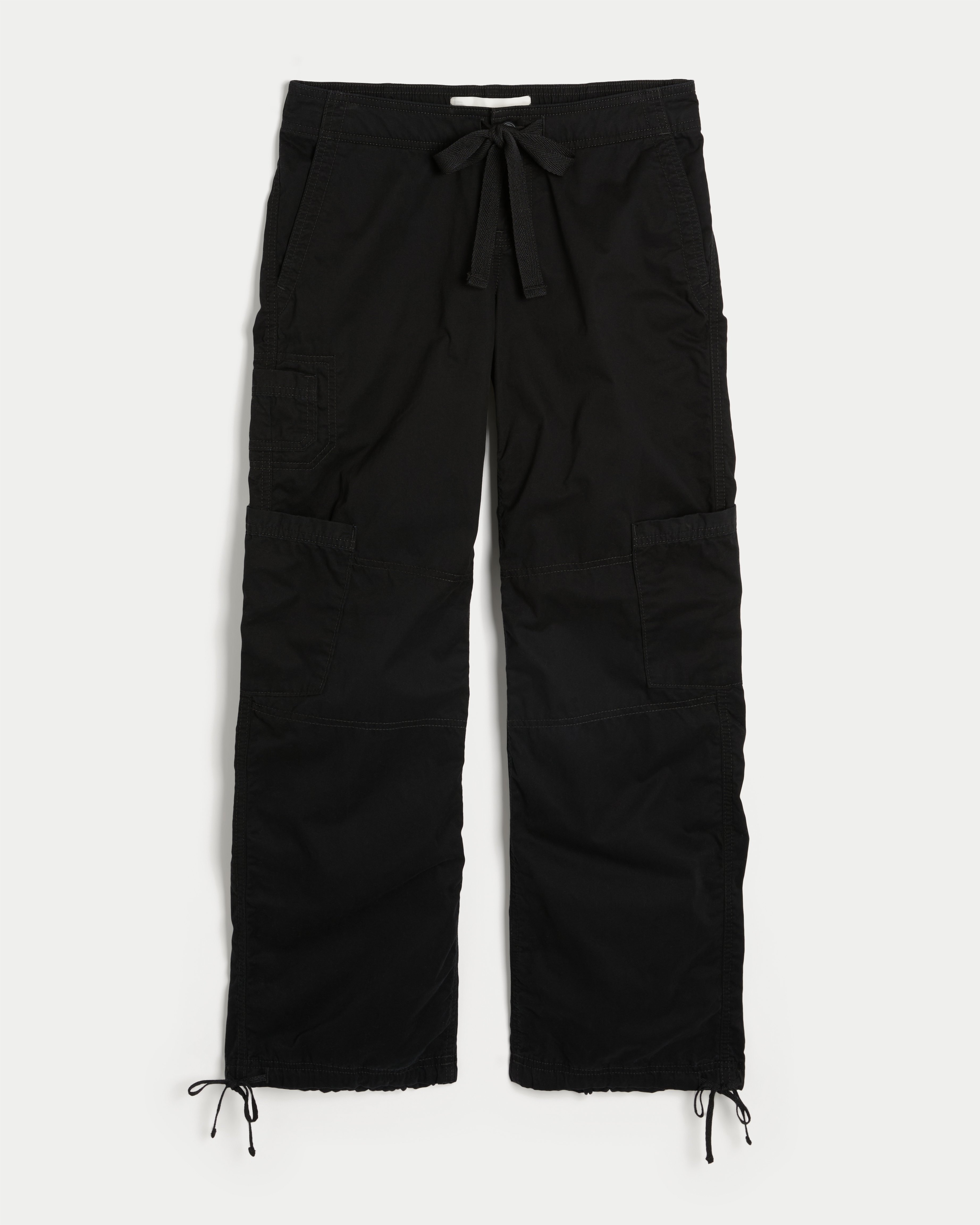 Ultra Low-Rise Baggy Tie Waist Utility Pants