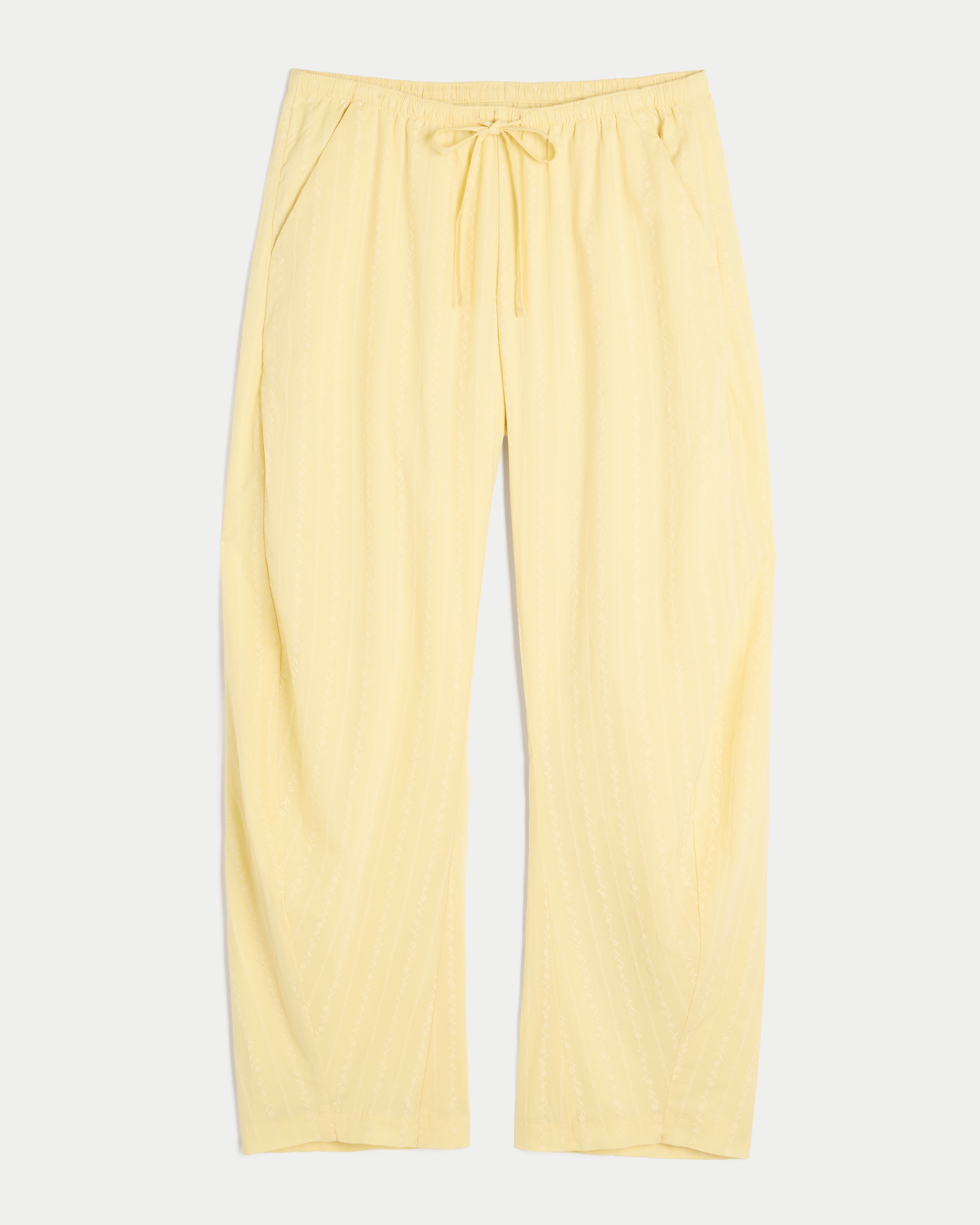 Low-Rise Barrel Pull-On Pants