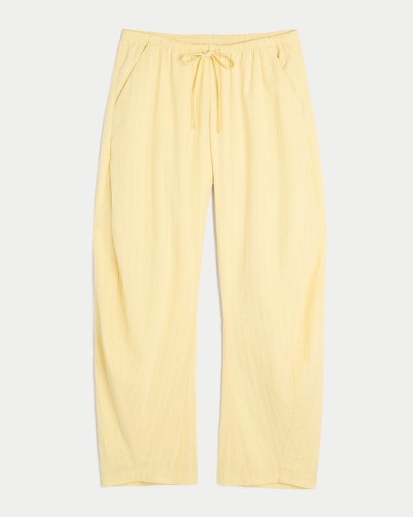 Low-Rise Barrel Pull-On Pants, Yellow view 1