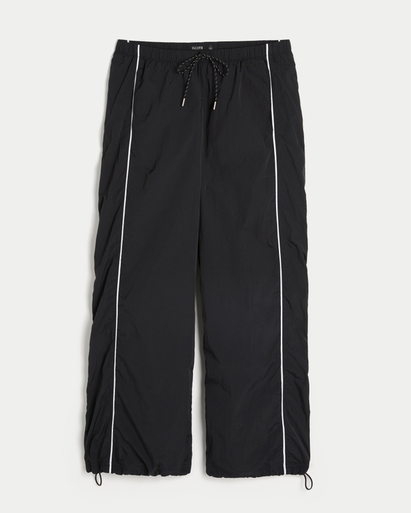 Ultra Low-Rise Super Baggy Track Pant, Black view 1