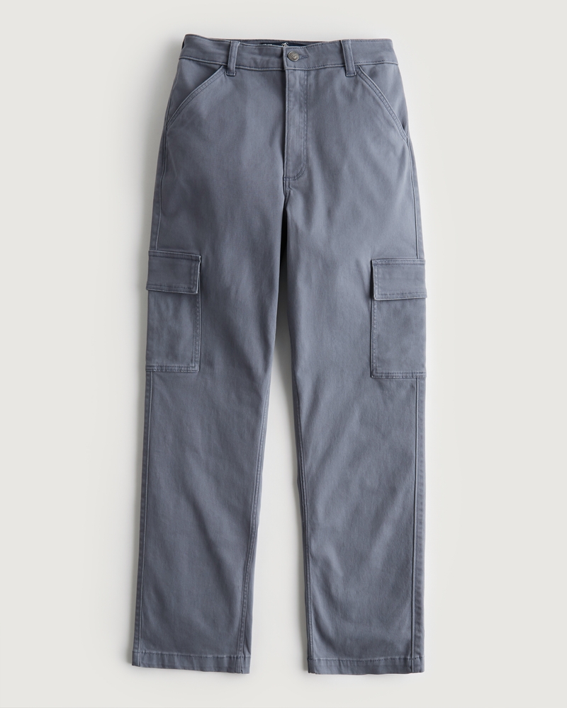 Hollister Co. Gray Cargo Jeans for Women