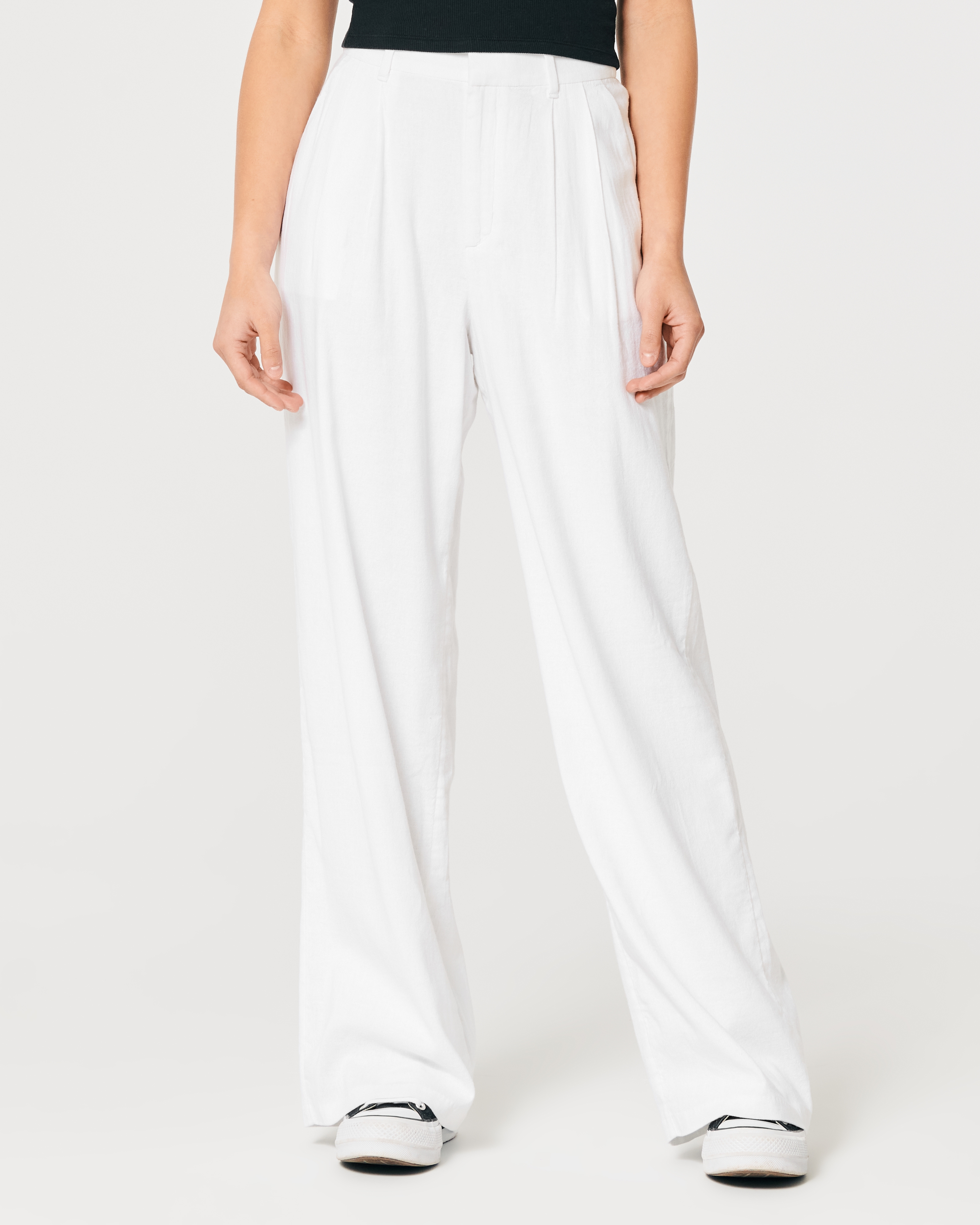 Women's Ultra High-Rise Wide-Leg Linen Blend Pants | Women's Sale