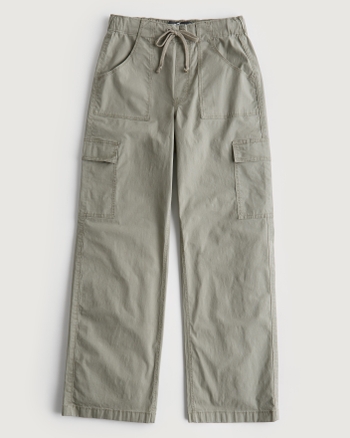 Hollister green cargo pants discount