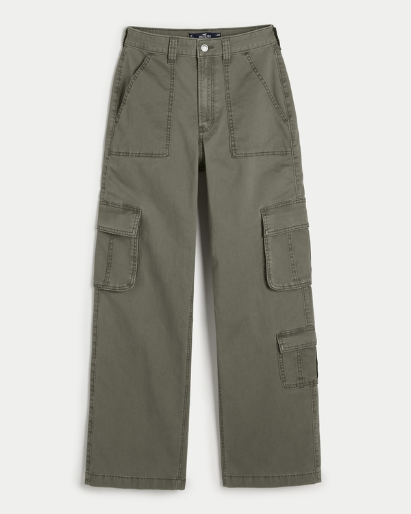 Women's Ultra High-Rise Baggy 3-Pocket Cargo Pants | Women's Bottoms | HollisterCo.com