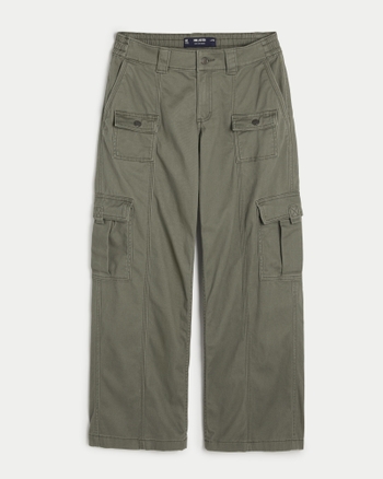 Women's Low-Rise Baggy 4-Pocket Cargo Pants