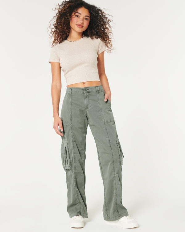 Baggy Cargo Pants - Green