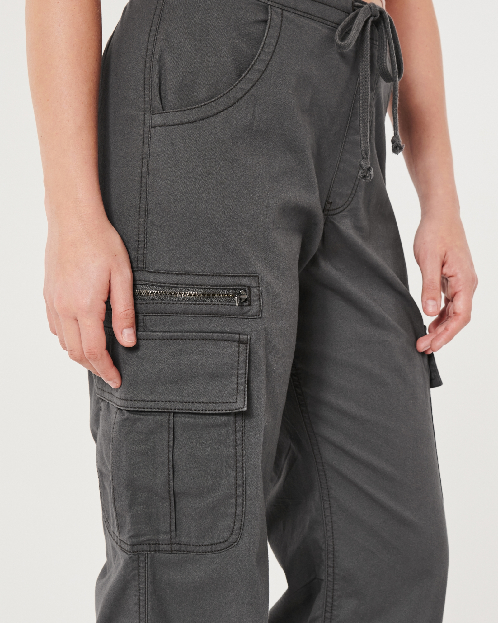 Latest Obsession Dark Denim Cargo Parachute Pants – Rebelflow