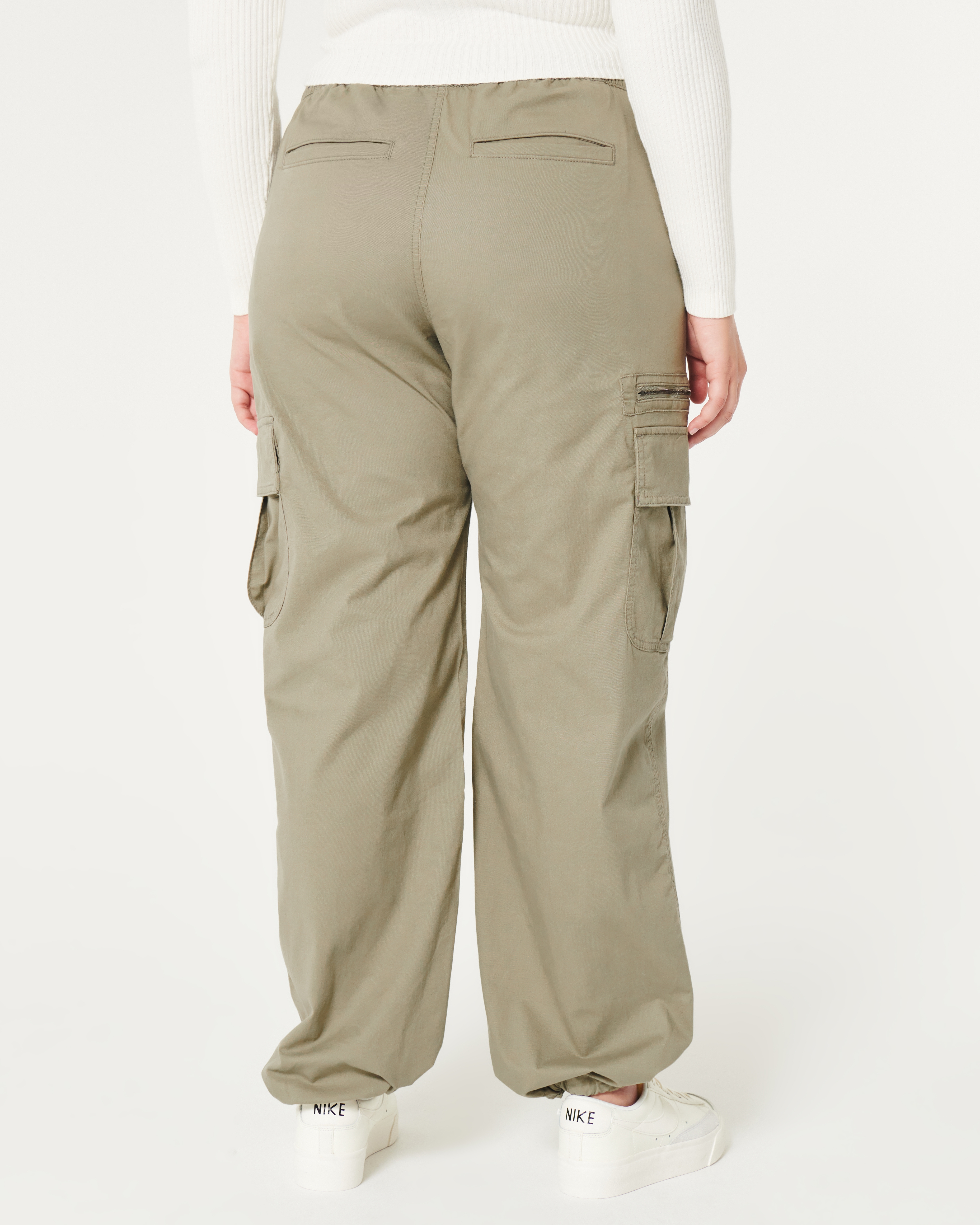 Women's Adjustable Rise Cargo Parachute Pants | Women's Clearance