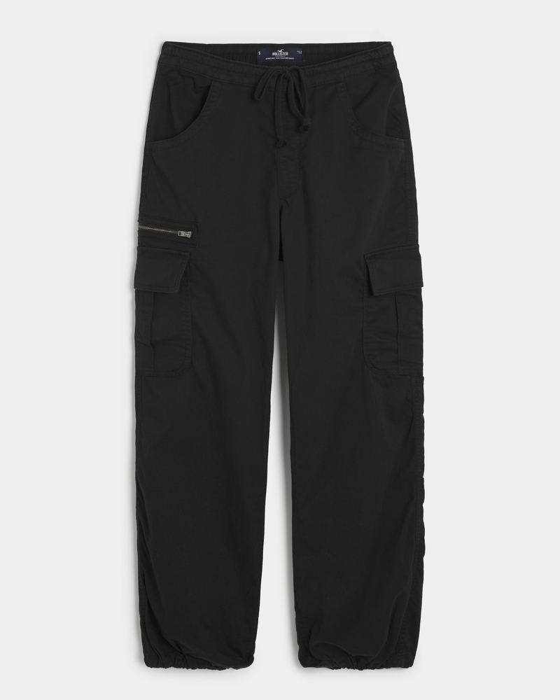 Women's Adjustable Rise Cargo Parachute Pants Women's Clearance