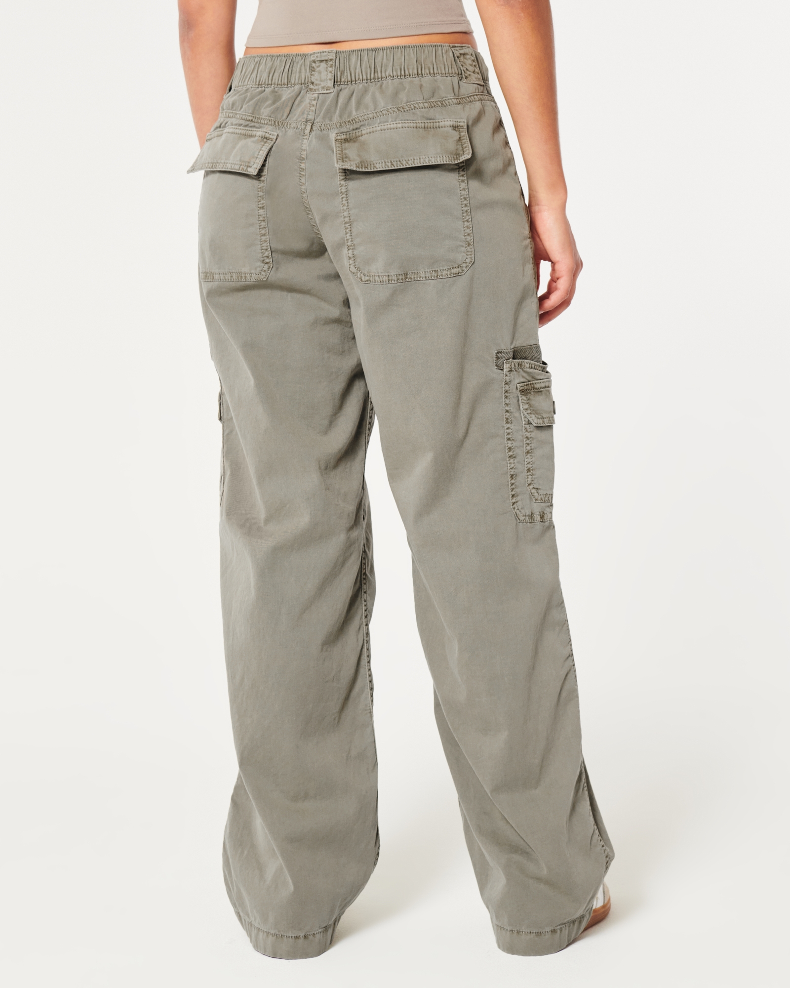 FULL TILT Low Rise Invisible Waist Cargo Pants White at  Women's  Clothing store