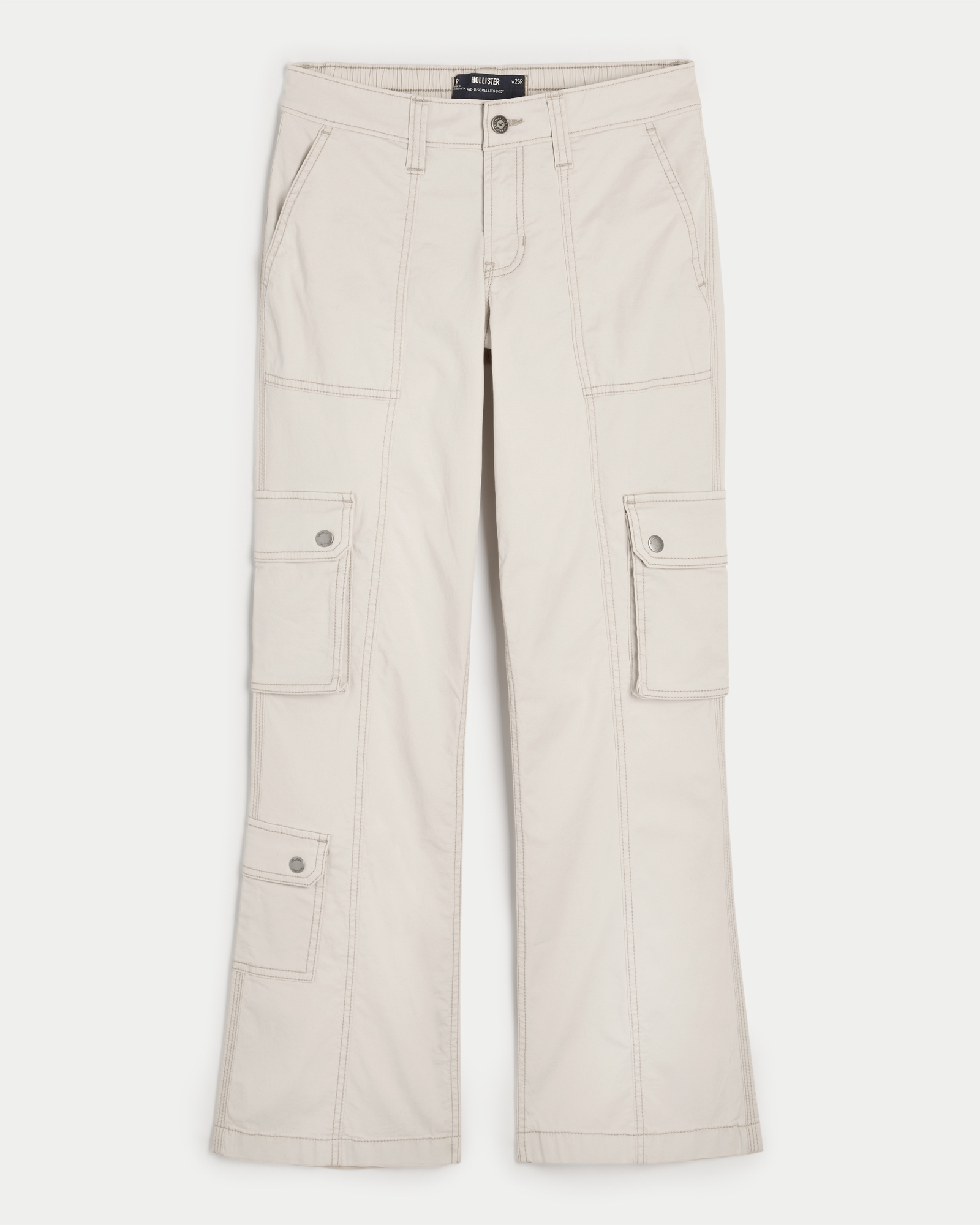 Women's Mid-Rise Relaxed Boot Cargo Pants