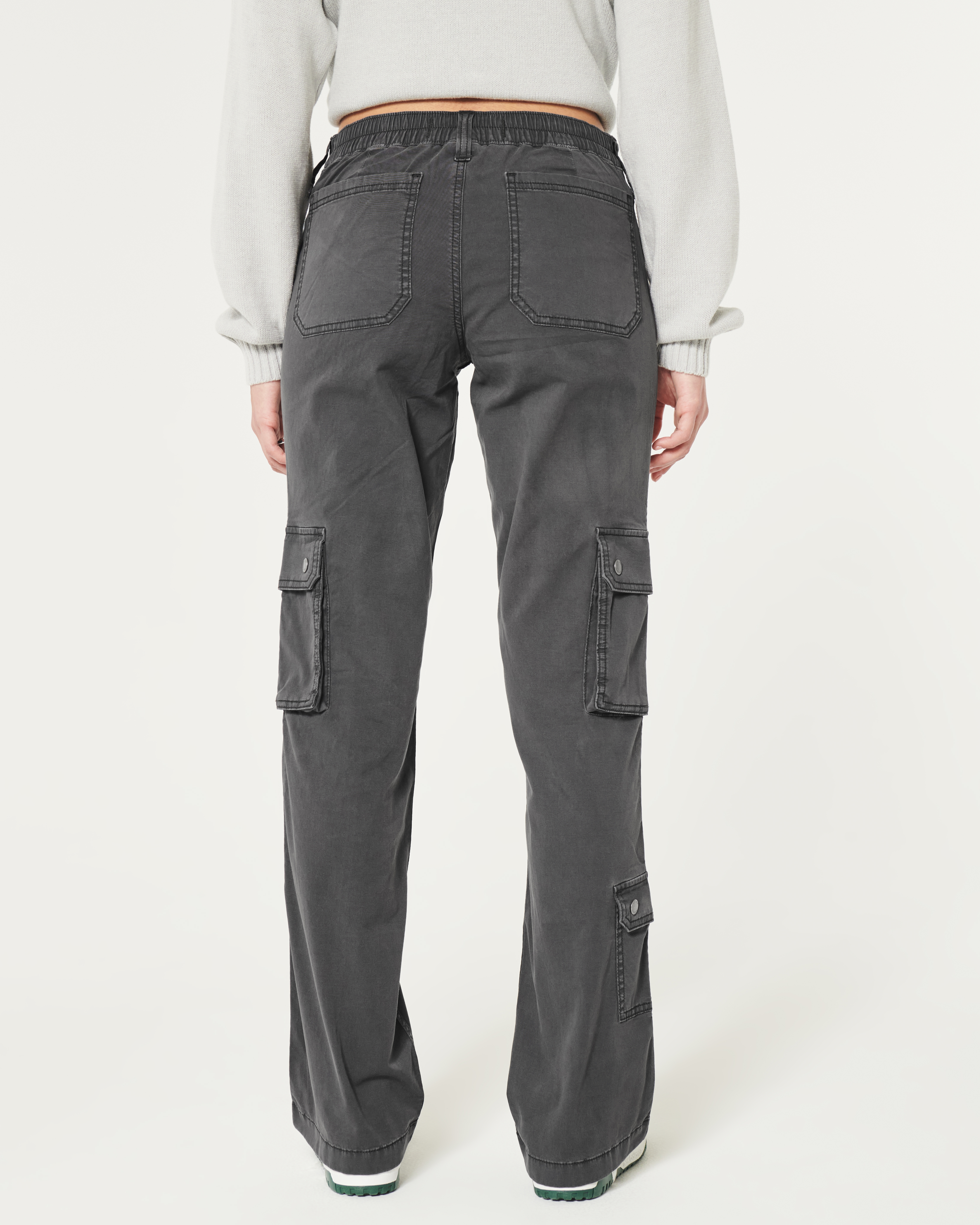 Mid-Rise Relaxed Boot Cargo Pants