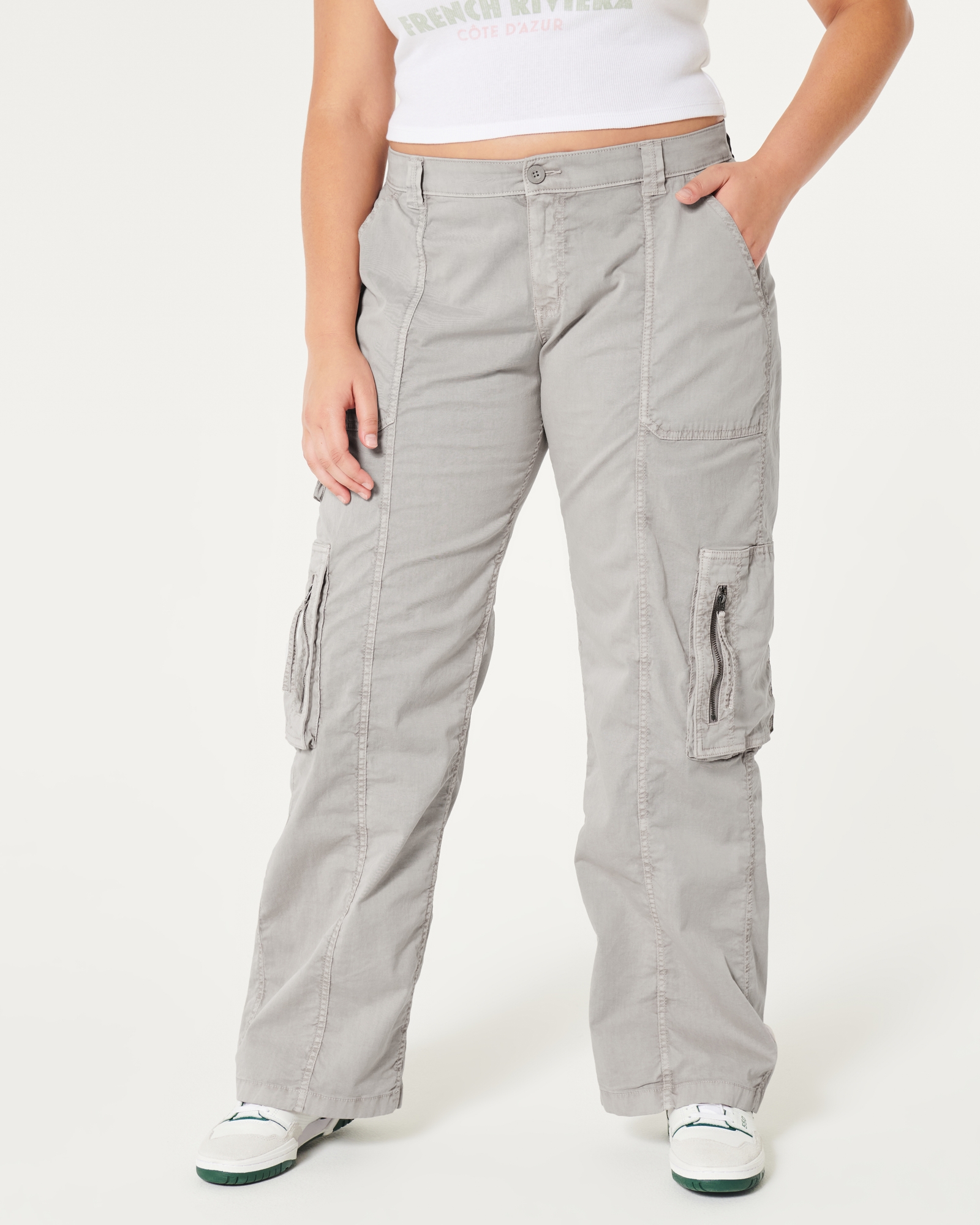 Pantalón Para Mujer Tipo Cargo Metalizado - Sidney Plateado – Molgoa