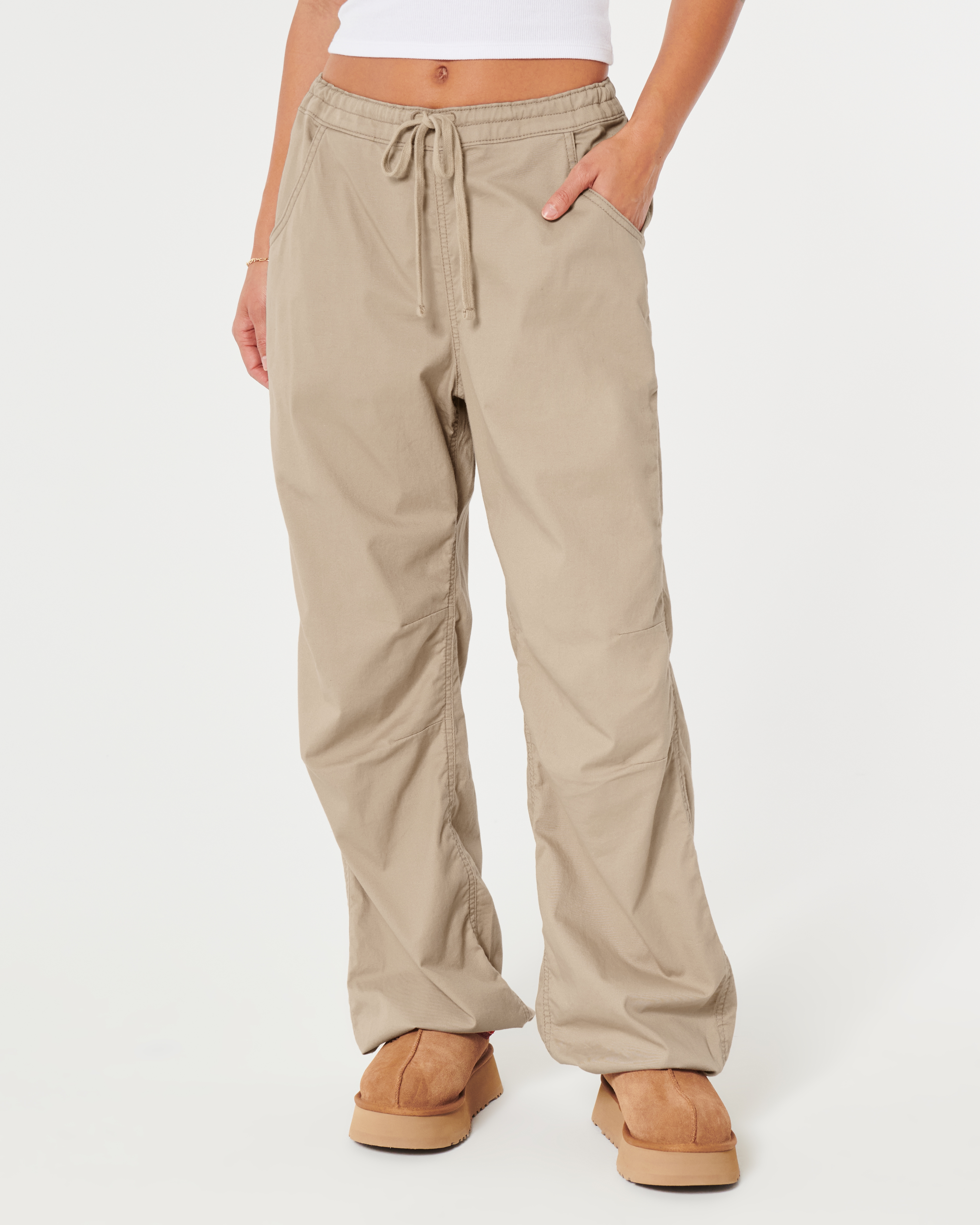 Women's Adjustable Rise Parachute Pants | Women's Bottoms