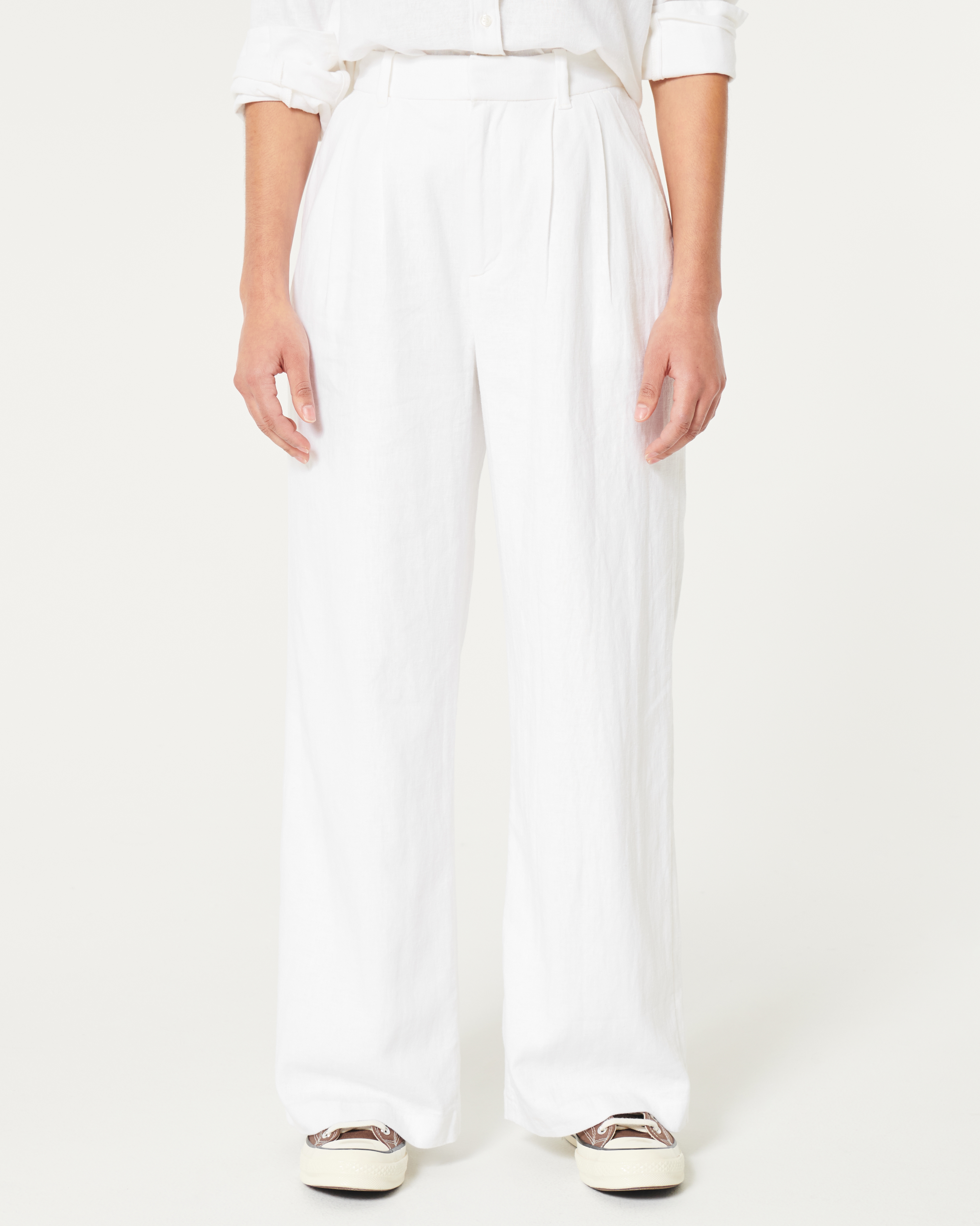 Hollister white pants online