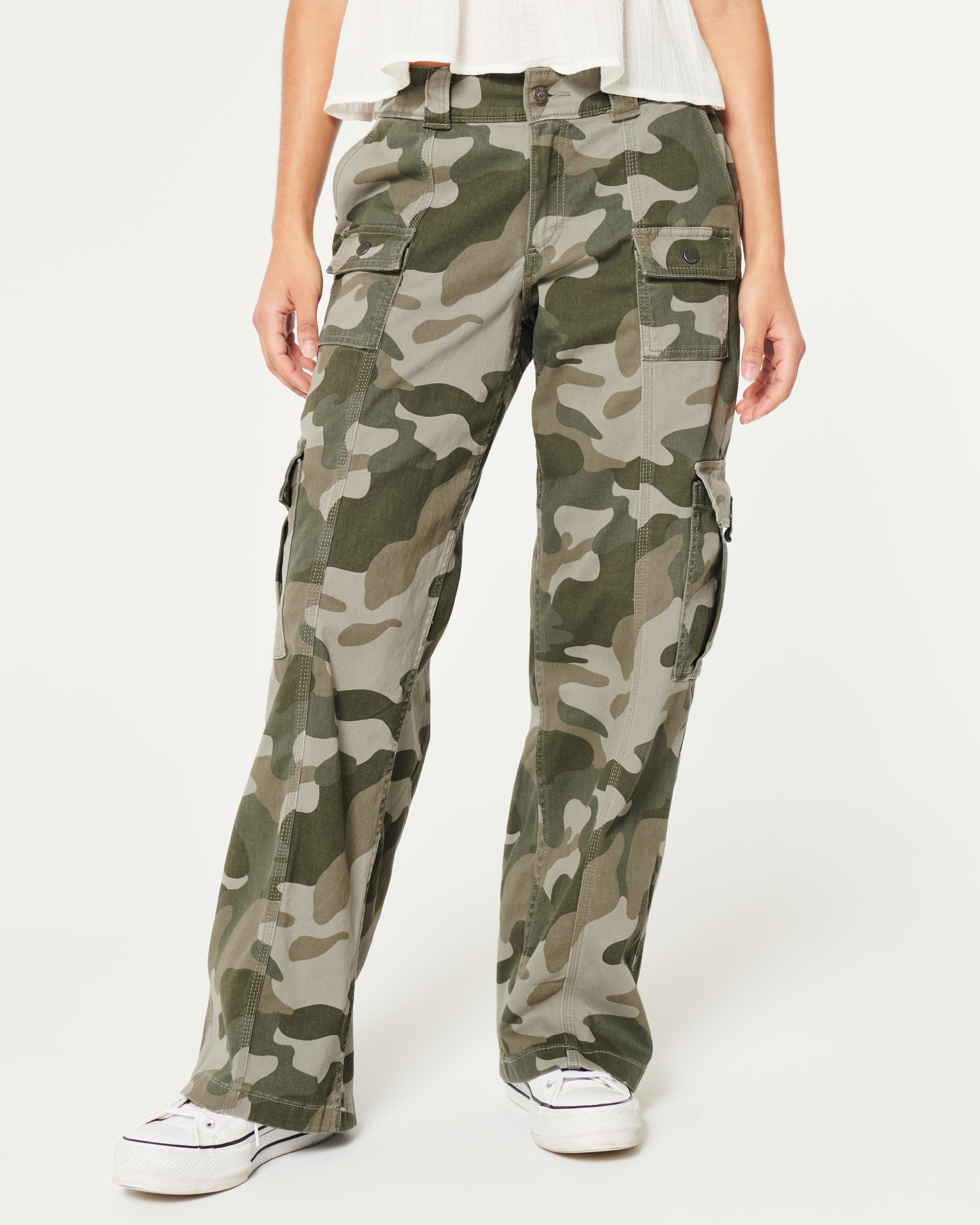 Hollister womens camo clearance pants