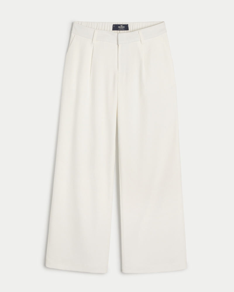 Women's Hollister Livvy Low-Rise Tailored Wide-Leg Pants | Women's ...