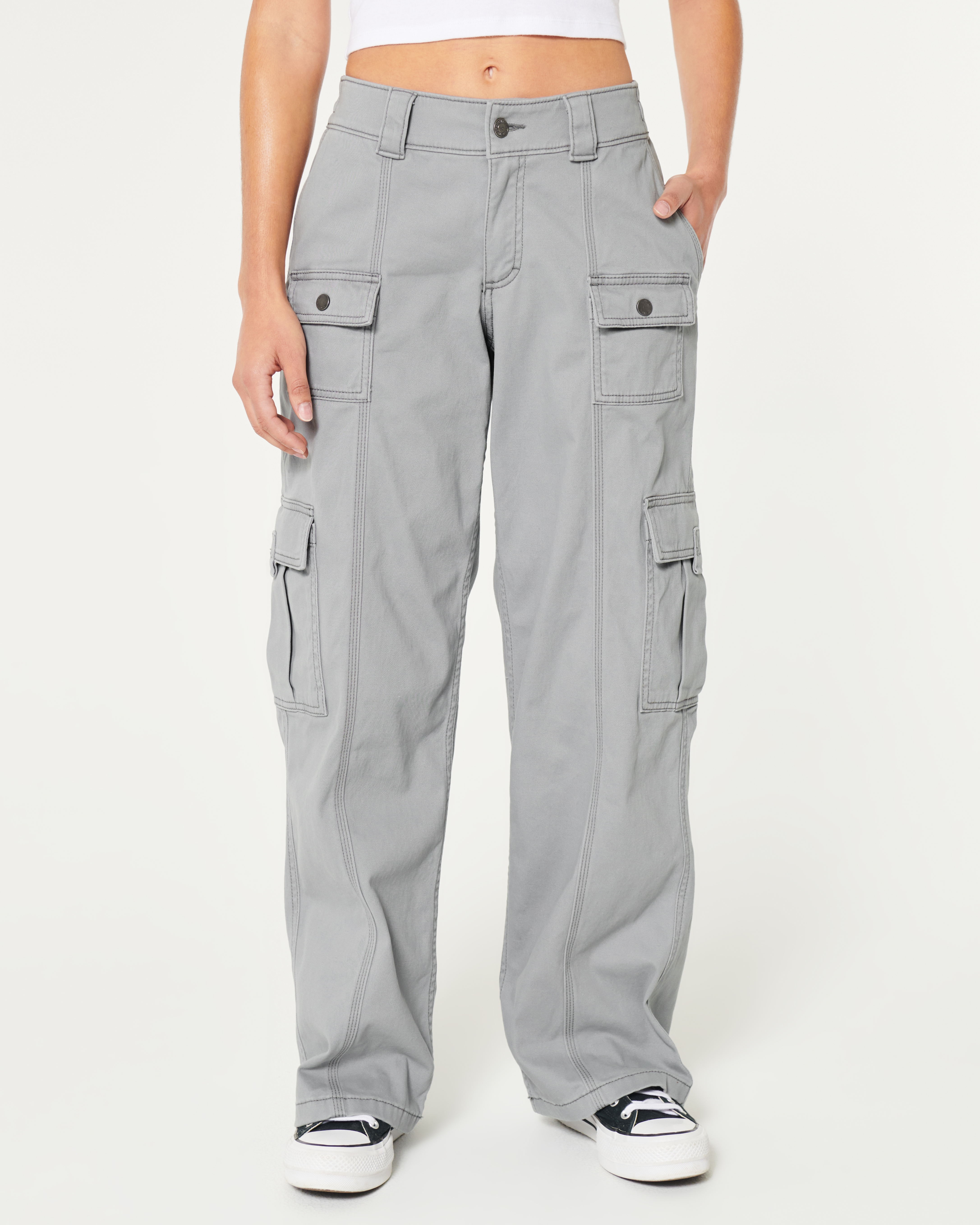 Hollister cargo pants womens on sale