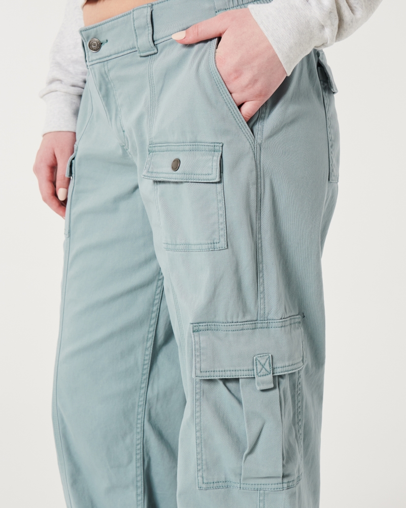 Low Rise Baggy-Cargohose mit 4 Taschen