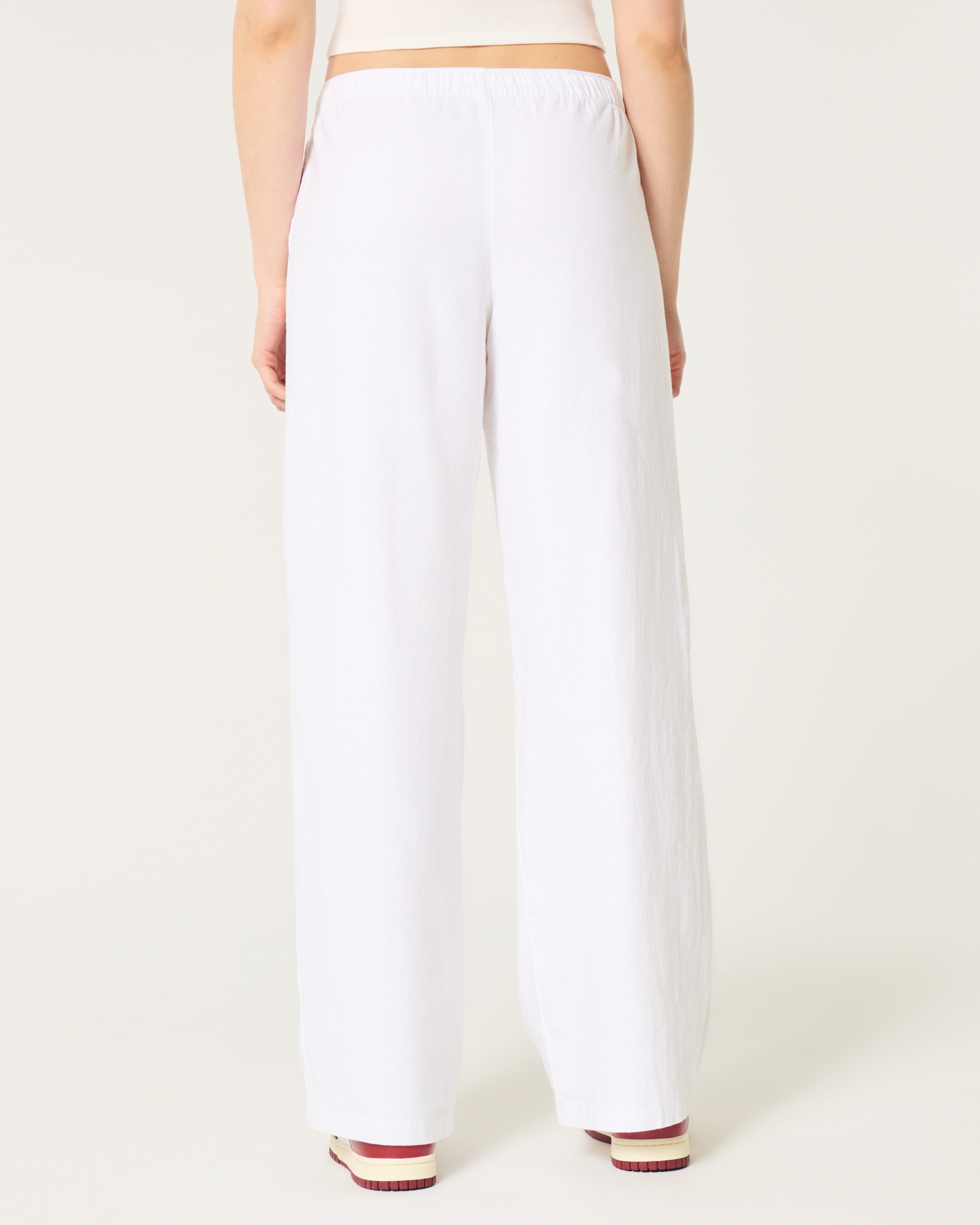 Hollister Women s Ella Adjustable Rise Pull On Wide Leg Pants