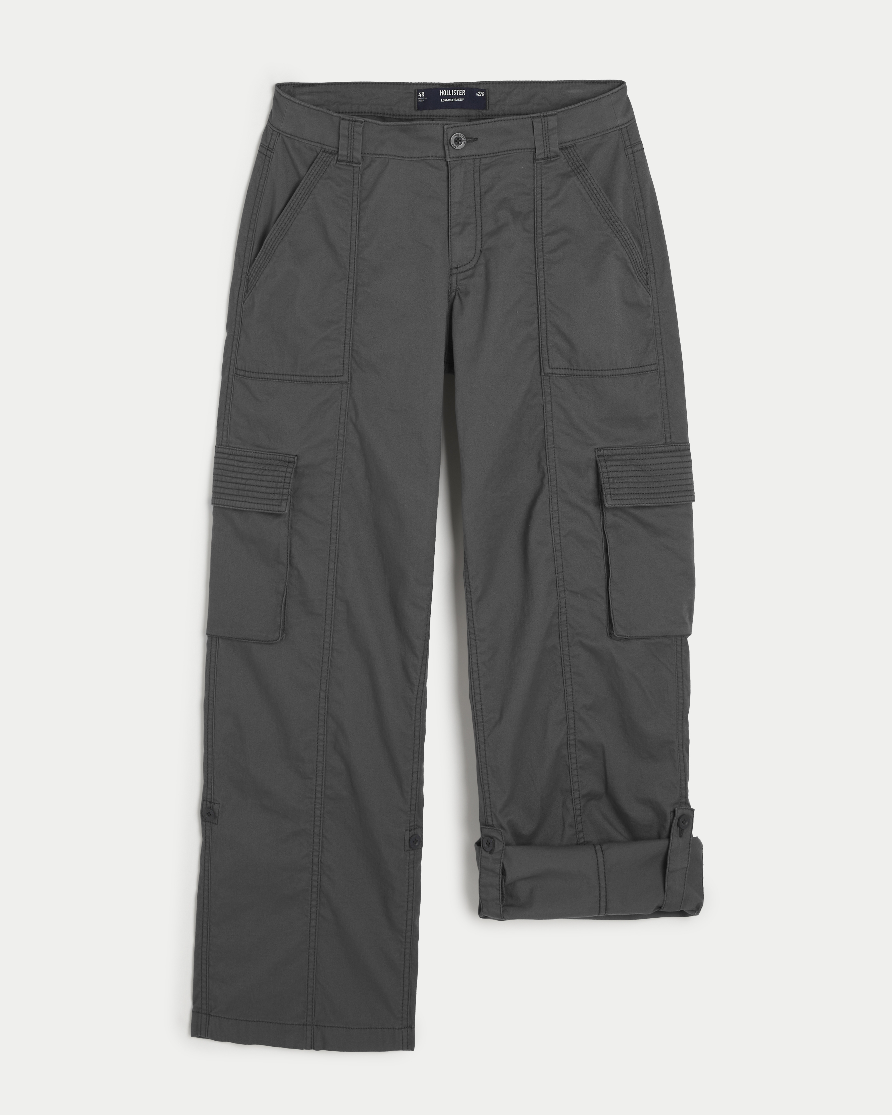 Hollister black cargo best sale pants