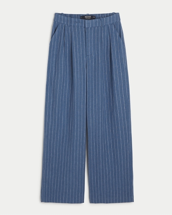 Women's Hollister Livvy Ultra HighRise Linen Blend WideLeg Pants