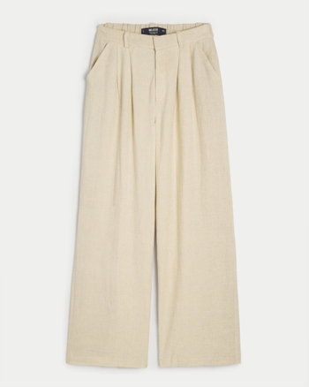 Women's Hollister Livvy Ultra HighRise Linen Blend WideLeg Pants
