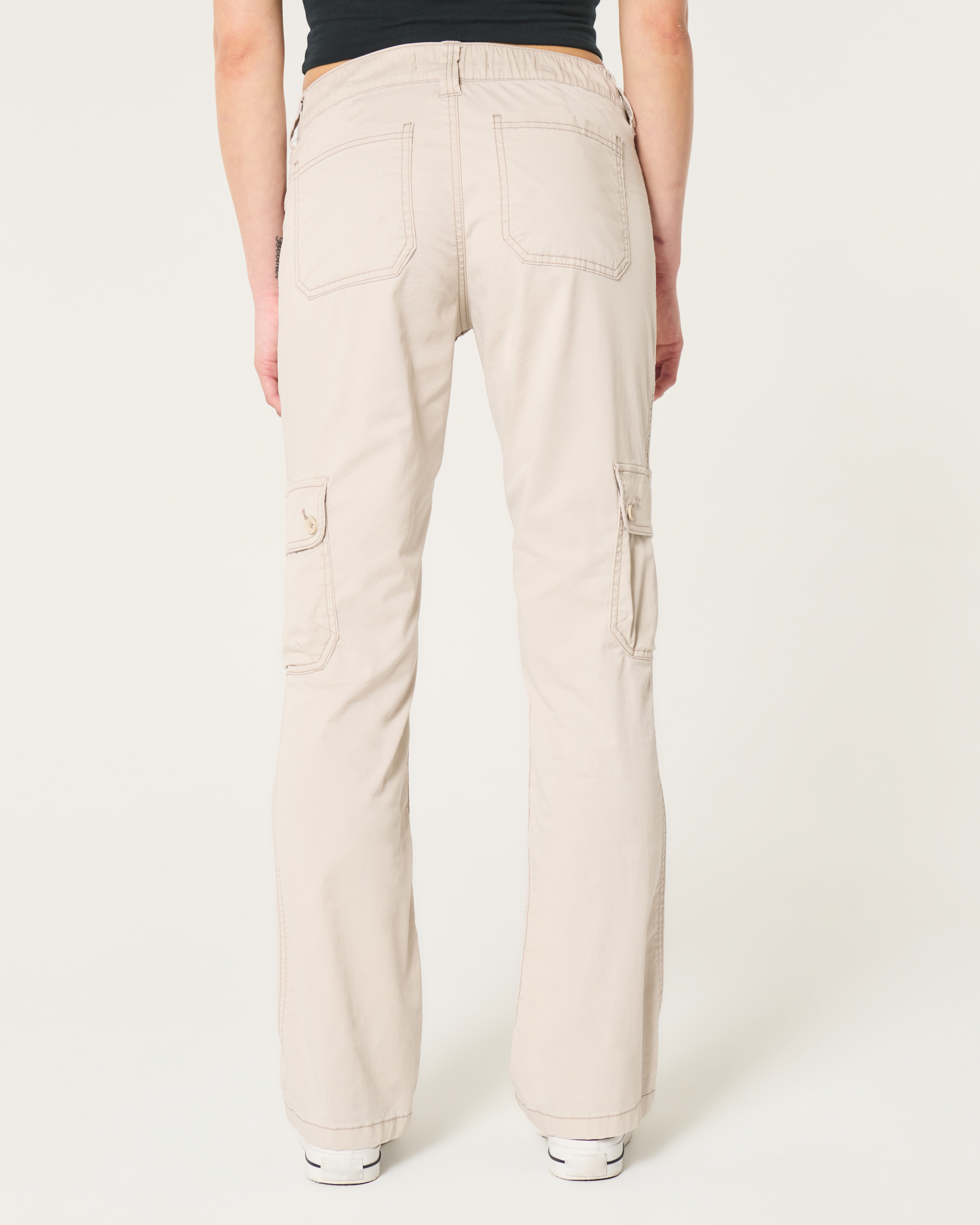 Mid-Rise Relaxed Boot Cargo Pants