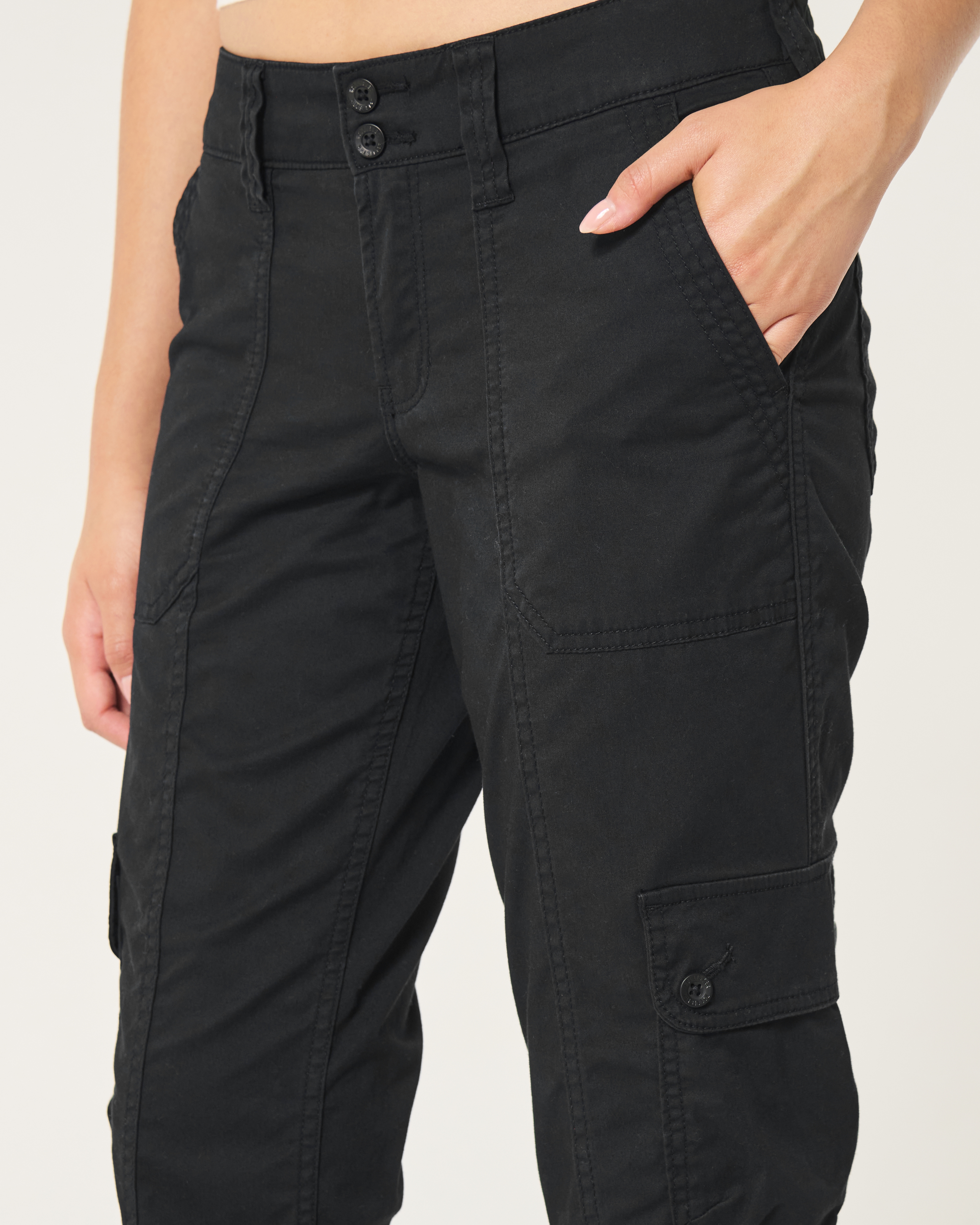 【Velvet】 Mistyコットン mid-riseカーゴパンツ ウィメンズ ミッドライズ リラックス ブーツカット カーゴパンツ