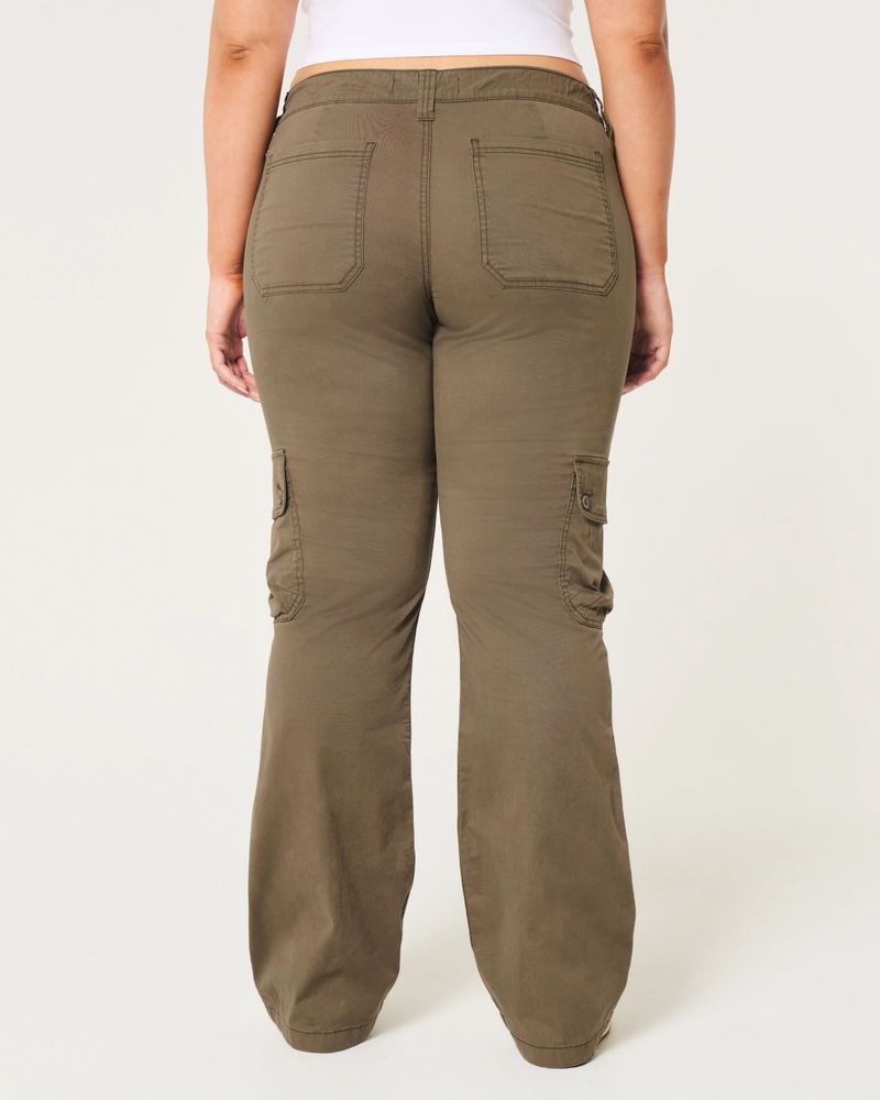 Mid-Rise Relaxed Cargo Boot Pants