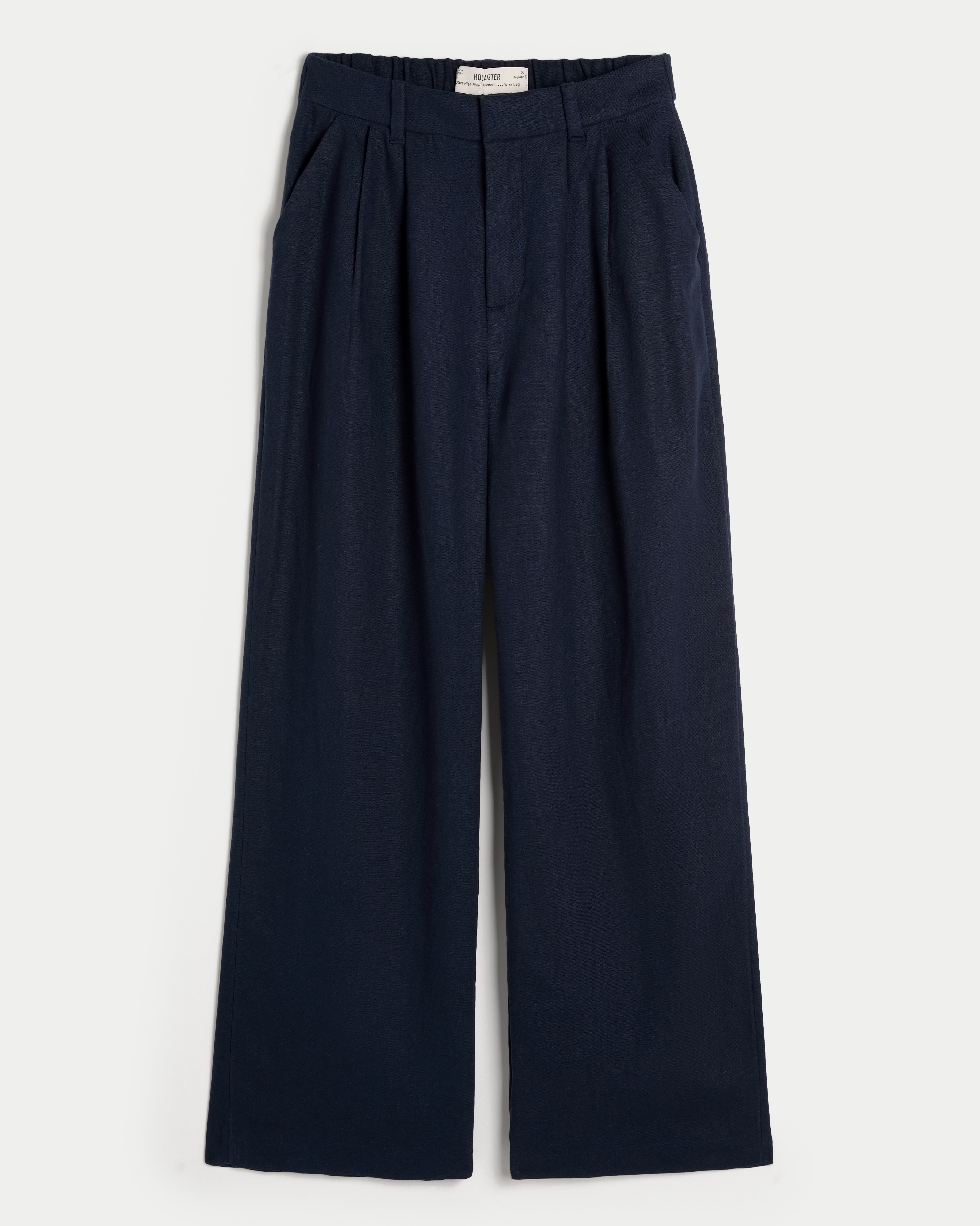 Women s Hollister Livvy Ultra High Rise Linen Blend Wide Leg Pants Women s Sale HollisterCo