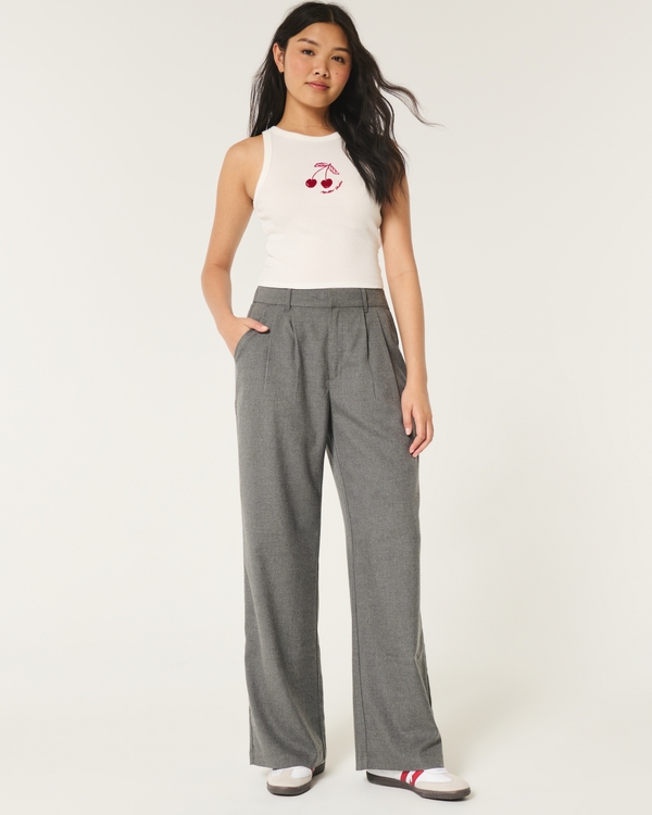 Crop slim pants by hollister best sale