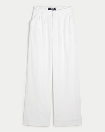 Women's Hollister Livvy Ultra HighRise Linen Blend WideLeg Pants
