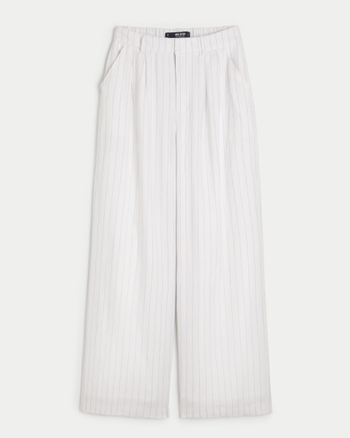 Women's Hollister Livvy Ultra HighRise Linen Blend WideLeg Pants
