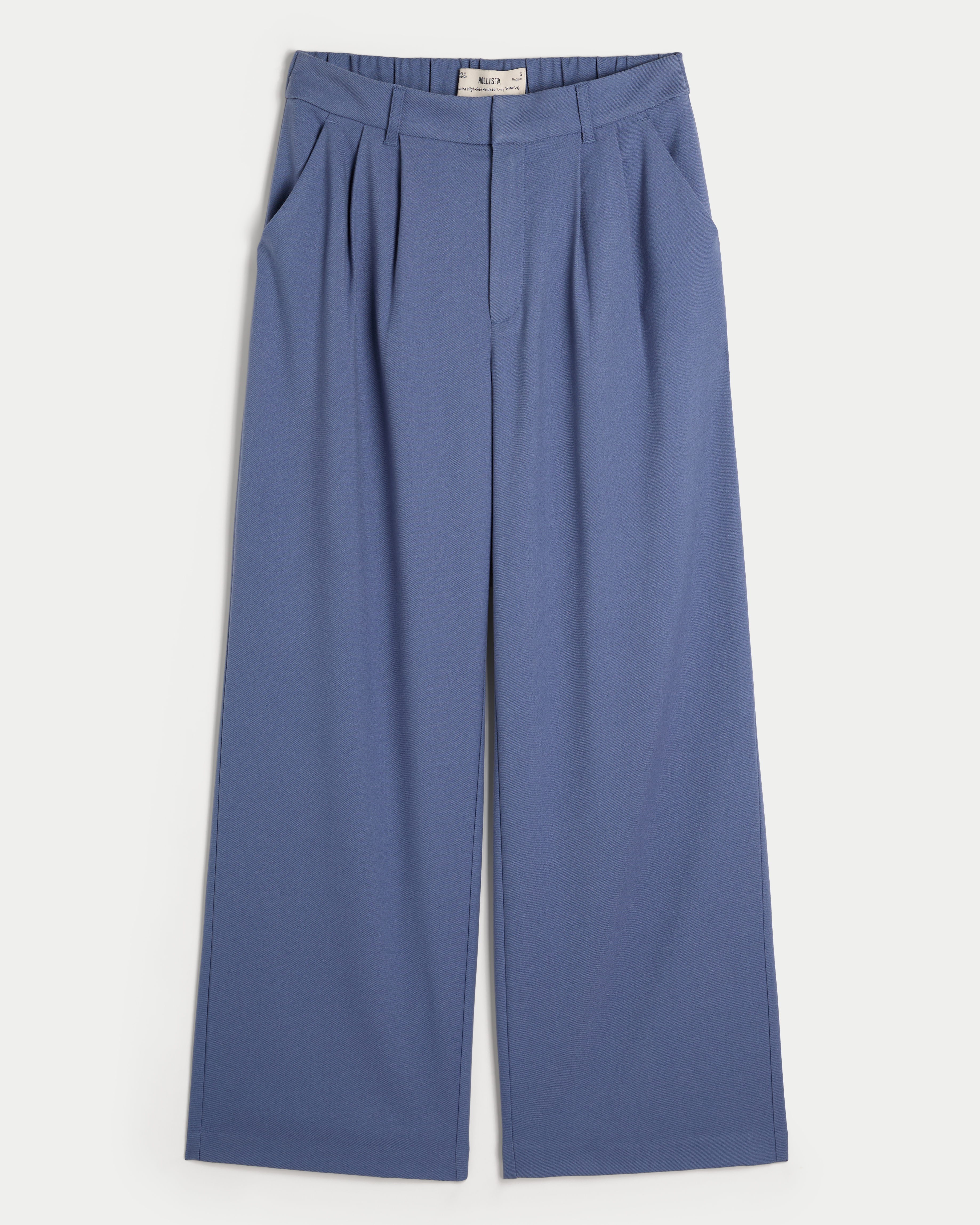 Women s Livvy Ultra High Rise Wide Leg Pants in Blue Size XS from Hollister