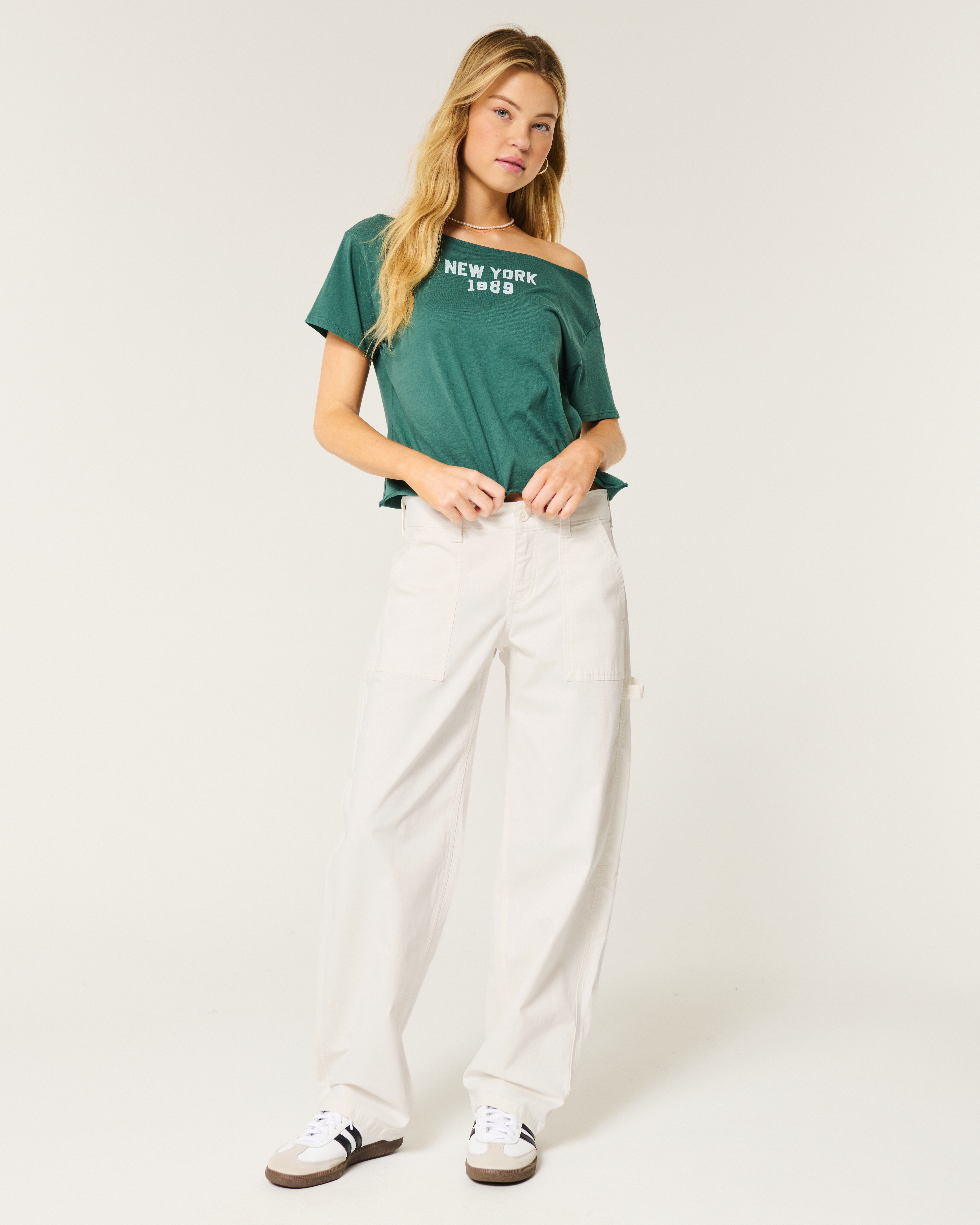 Low-Rise Tapered Baggy Carpenter Pants