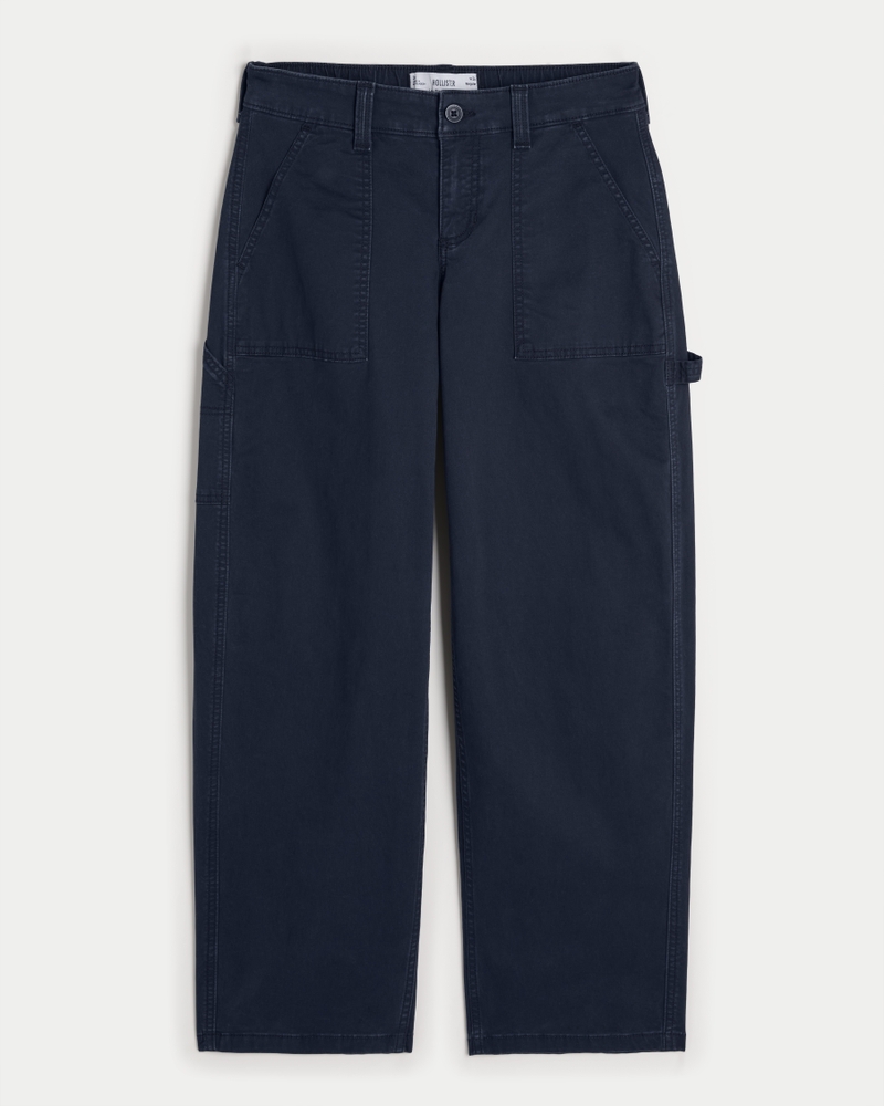 Women s Low Rise Tapered Baggy Carpenter Pants Women s Clearance HollisterCo