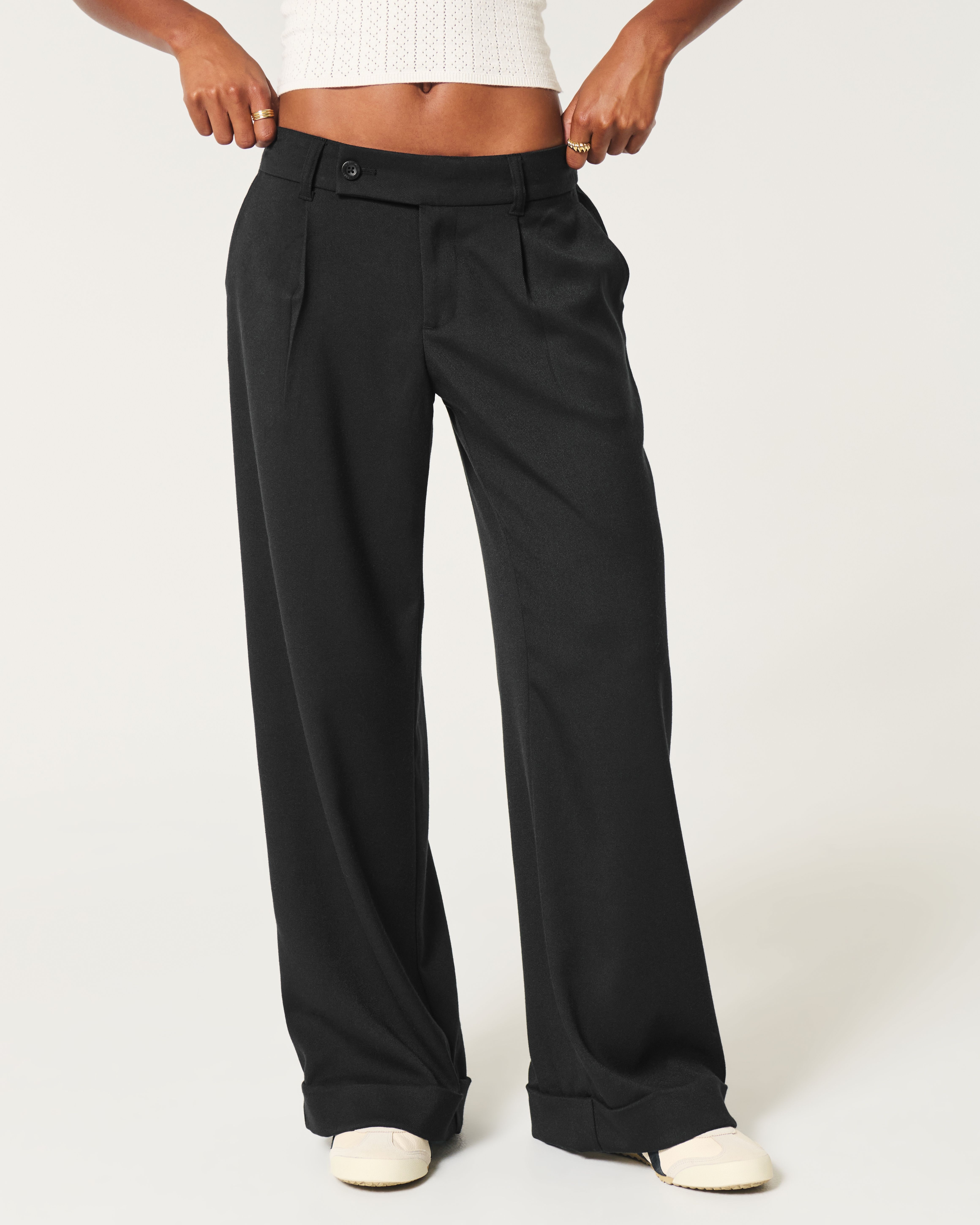 Hollister Livvy Low-Rise Wide-Leg Pants