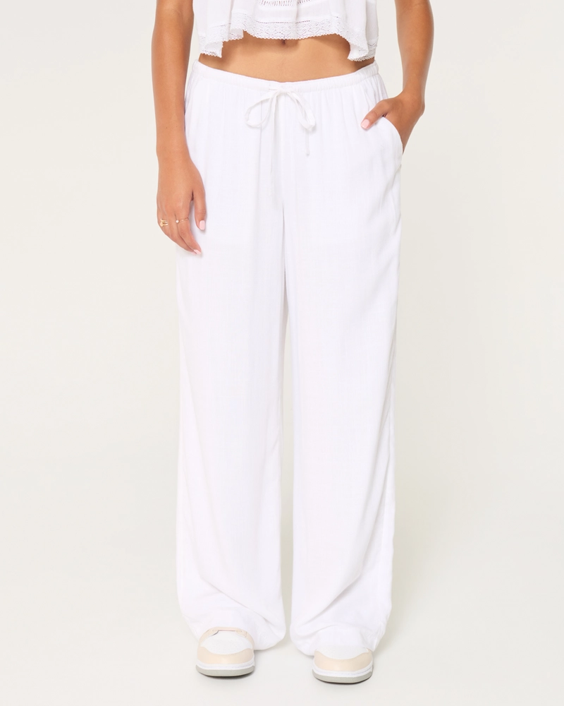 Hollister Ella Pull-On Wide-Leg Pants