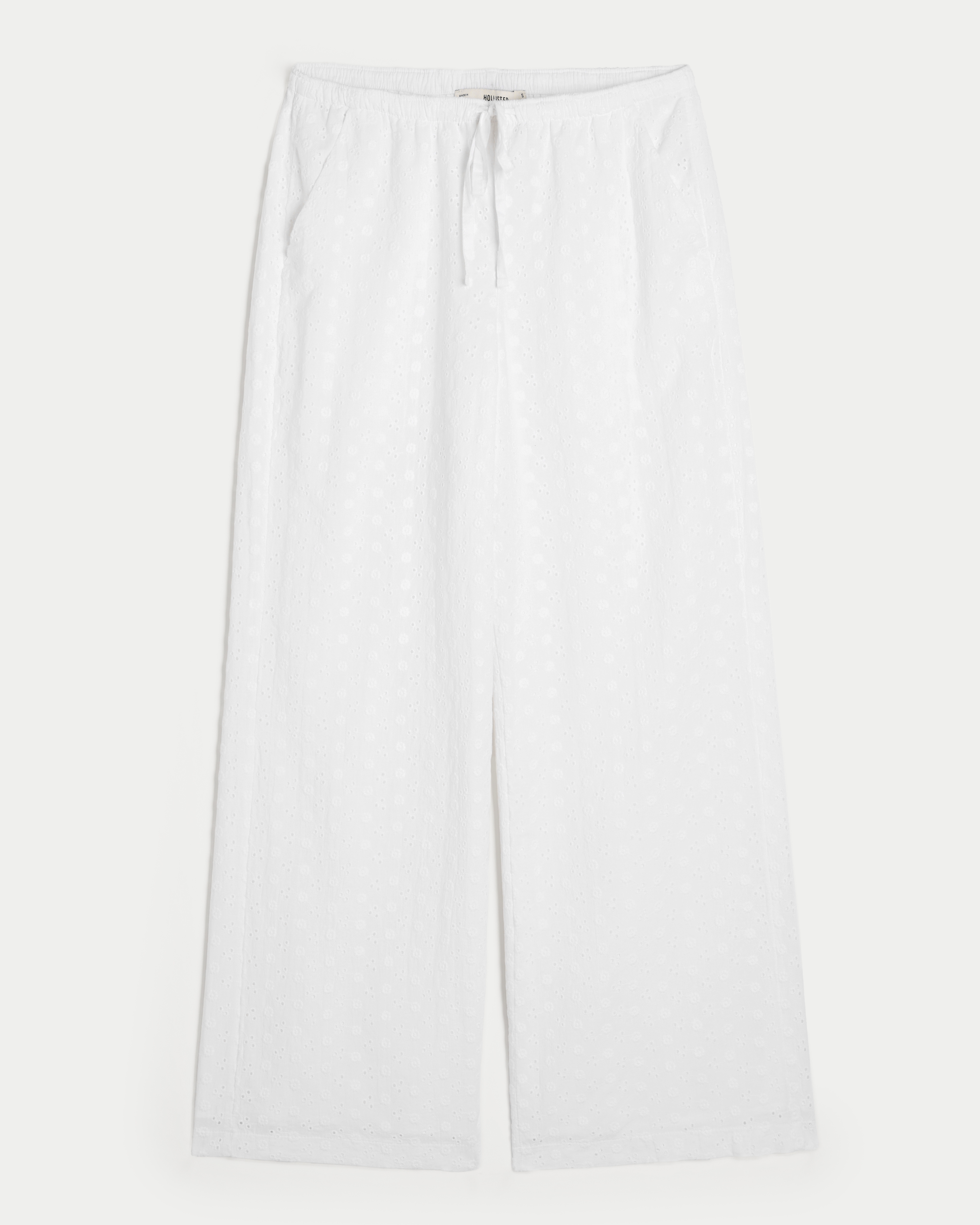 Hollister Ella Eyelet Wide-Leg Pants