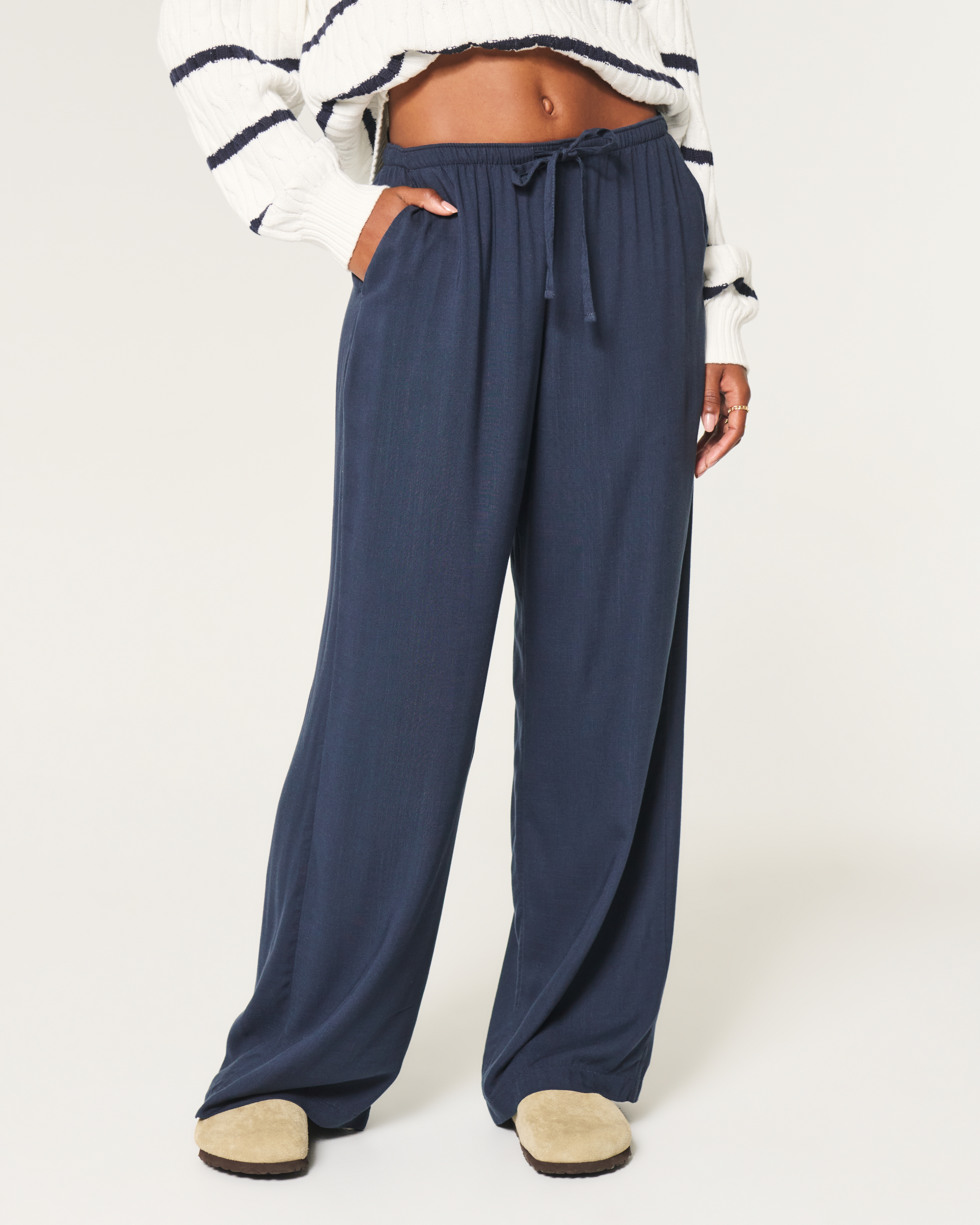 Hollister Ella Pull On Wide Leg Pants Bramalea City Centre