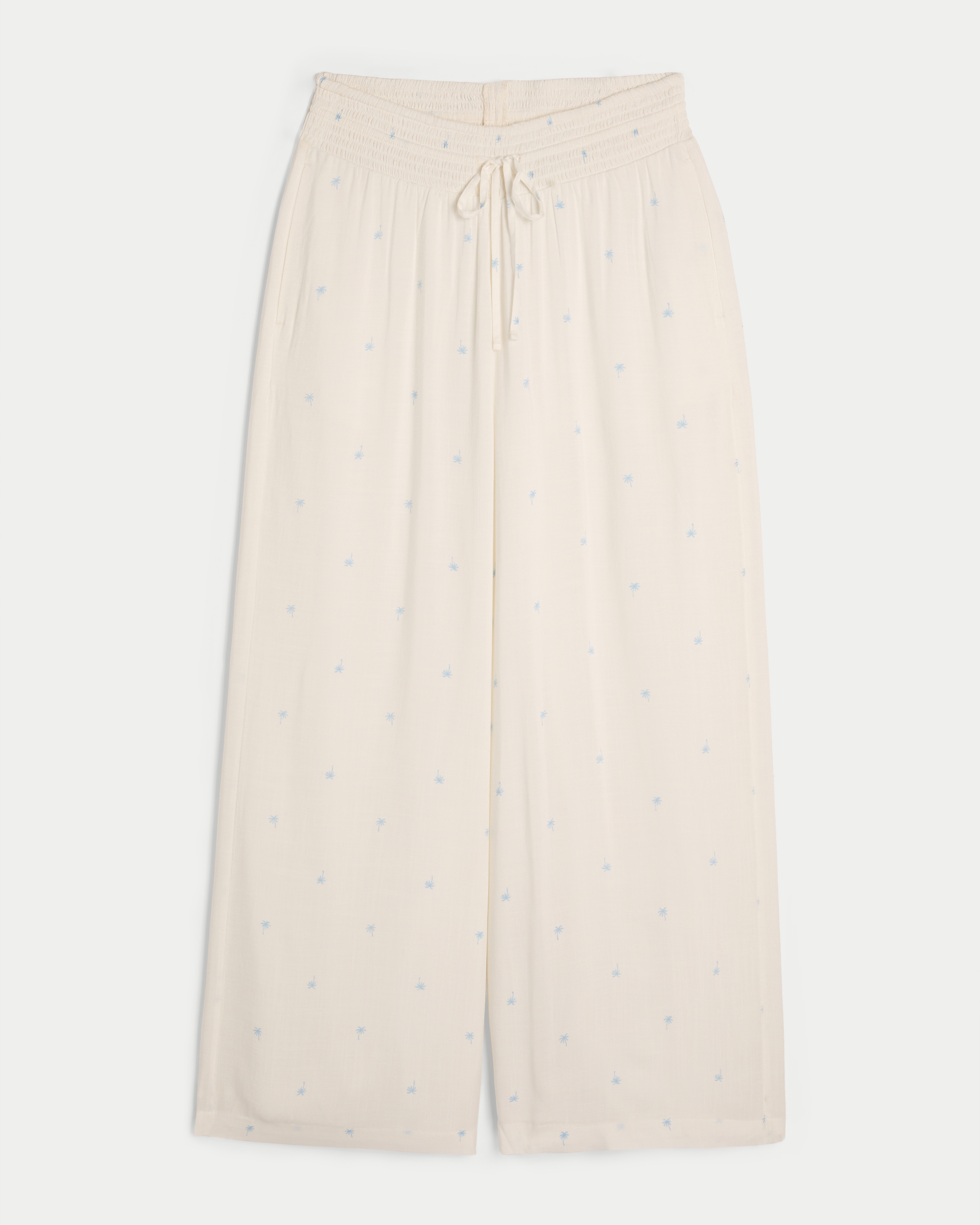 Smocked Waist Super Baggy Soft Pants