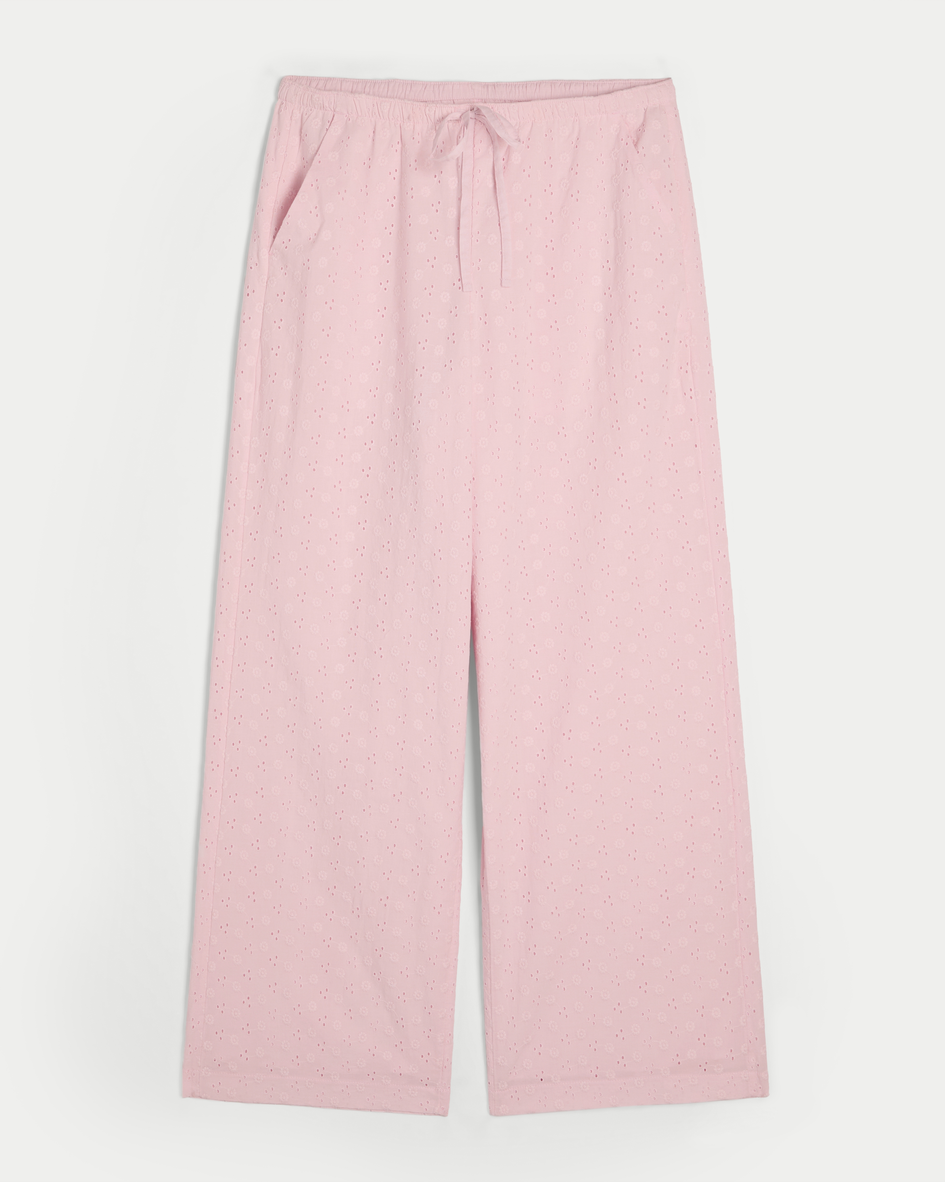 Eyelet Pull-On Baggy Pants