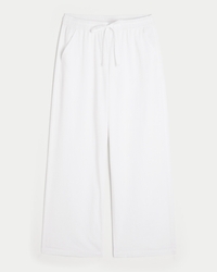 Seersucker Baggy Pull-On Pants