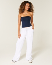 Pull-On Slub Pants