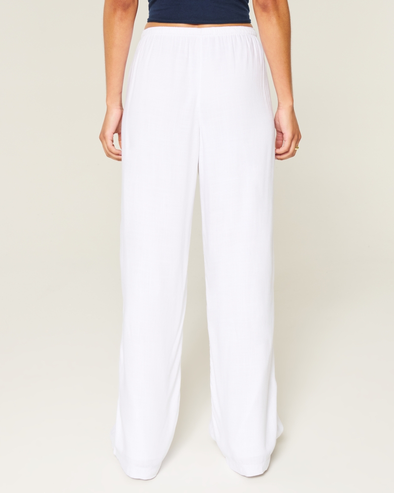 Pull-On Slub Pants